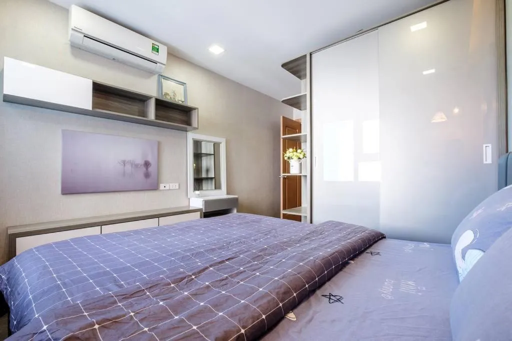 Bed in Apartments Sea View