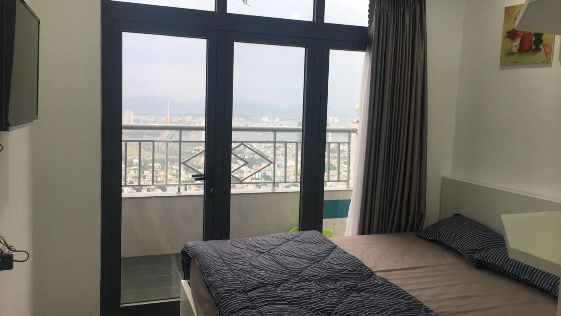 Bed in Apartments Sea View
