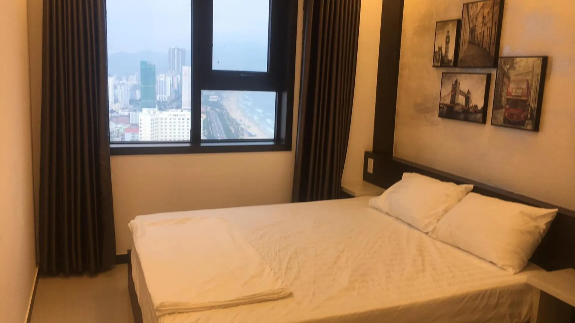 Bed in Apartments Sea View