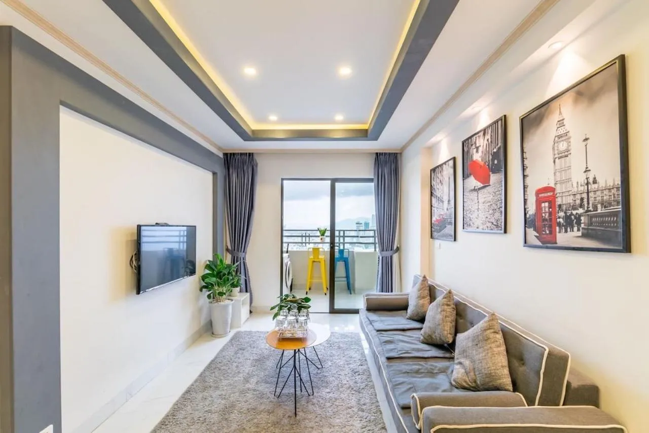 Living room in Apartments Sea View