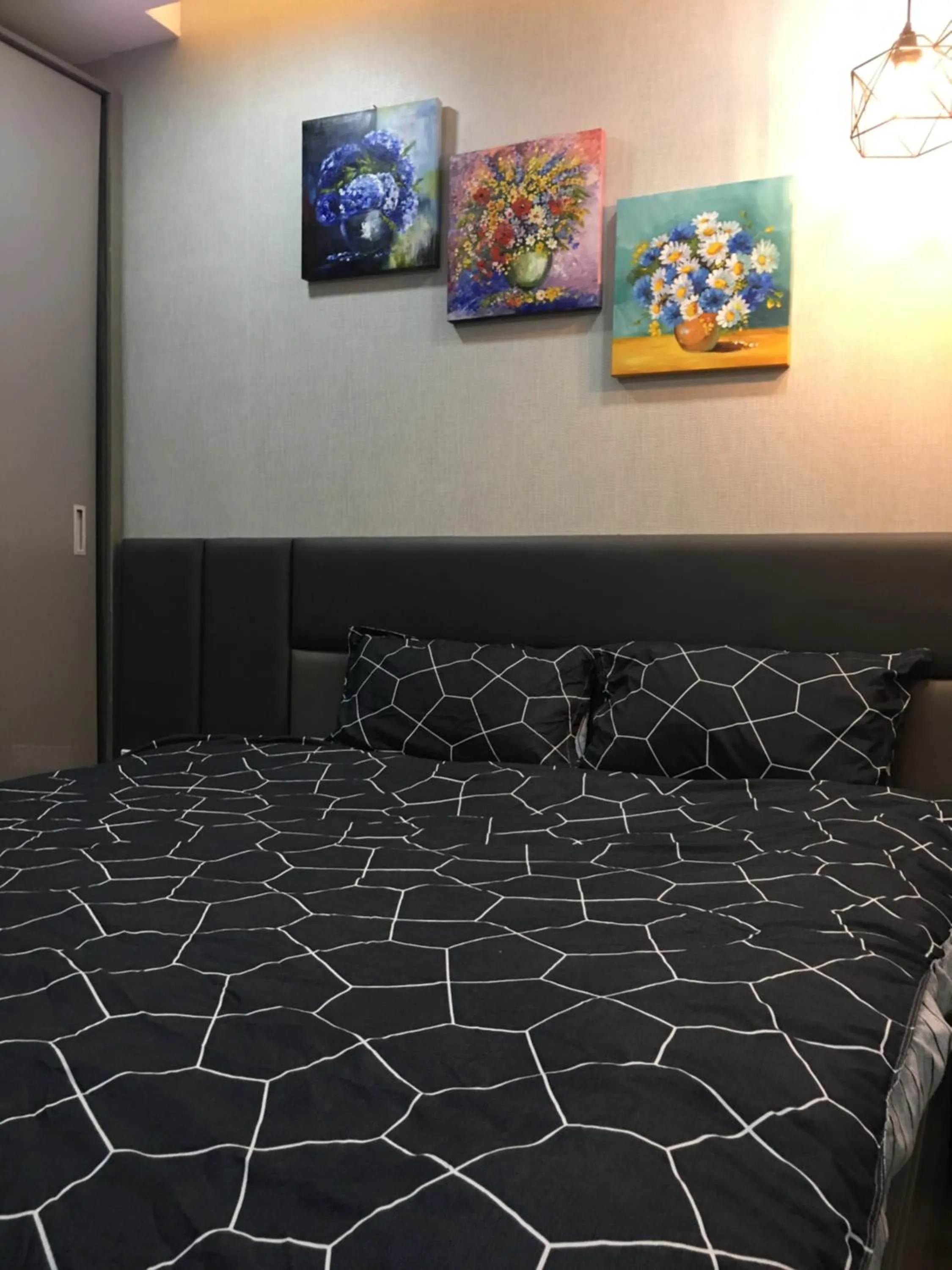 Bed in Apartments Sea View