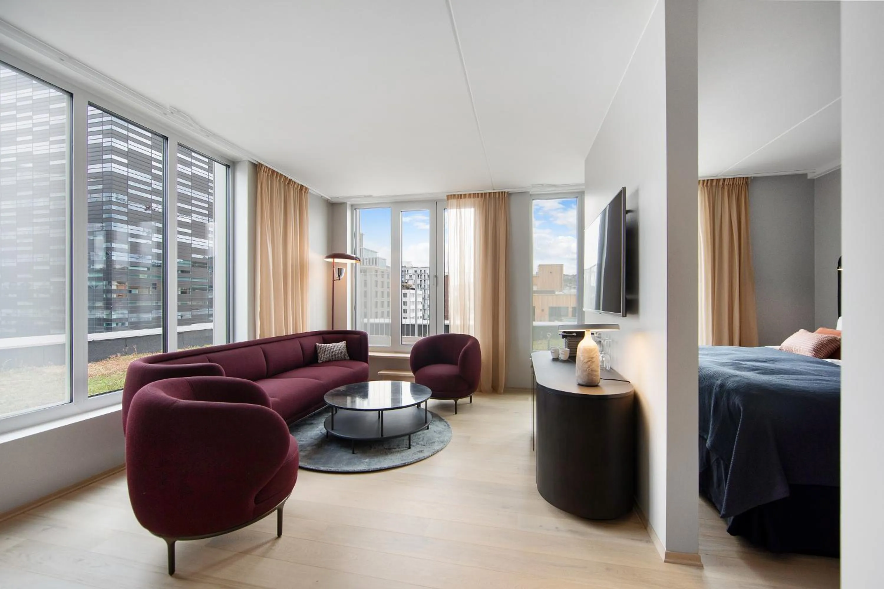 Bed in Clarion Hotel Oslo