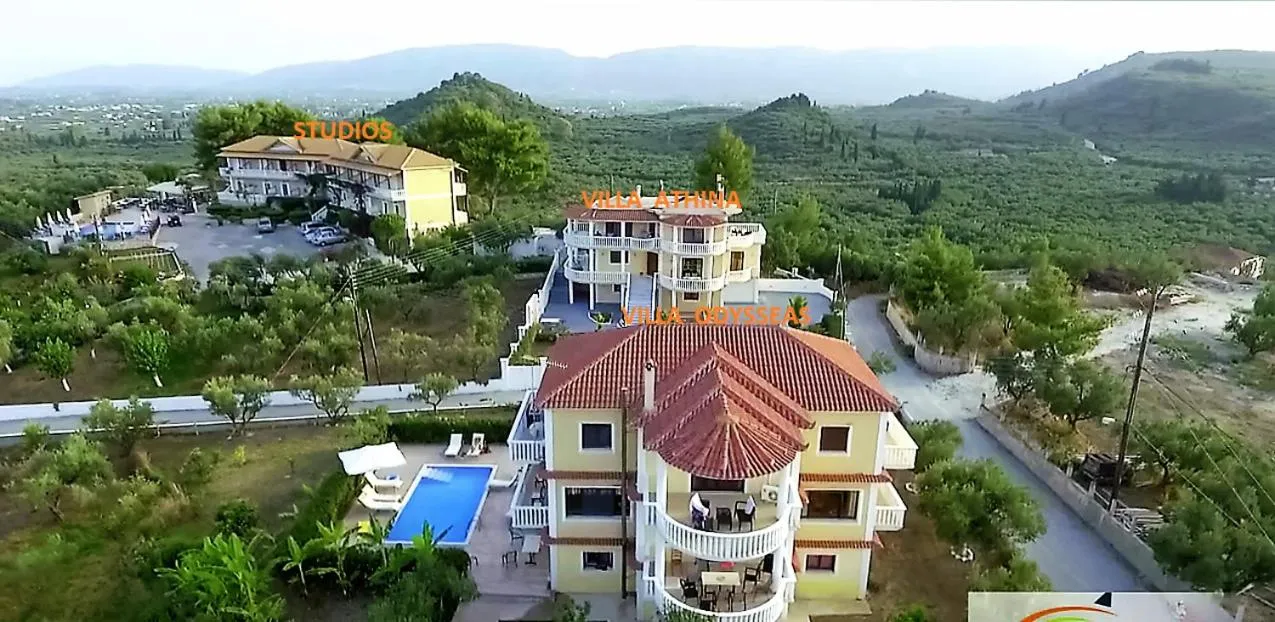 Bird's eye view in Zante View Studios & Villas