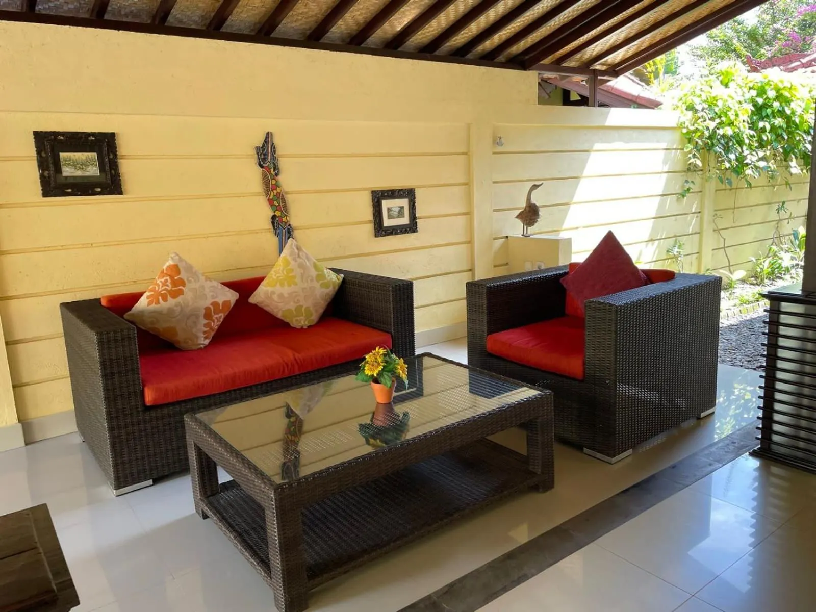 Seating area in Teluk Karang Dive & Spa Resort