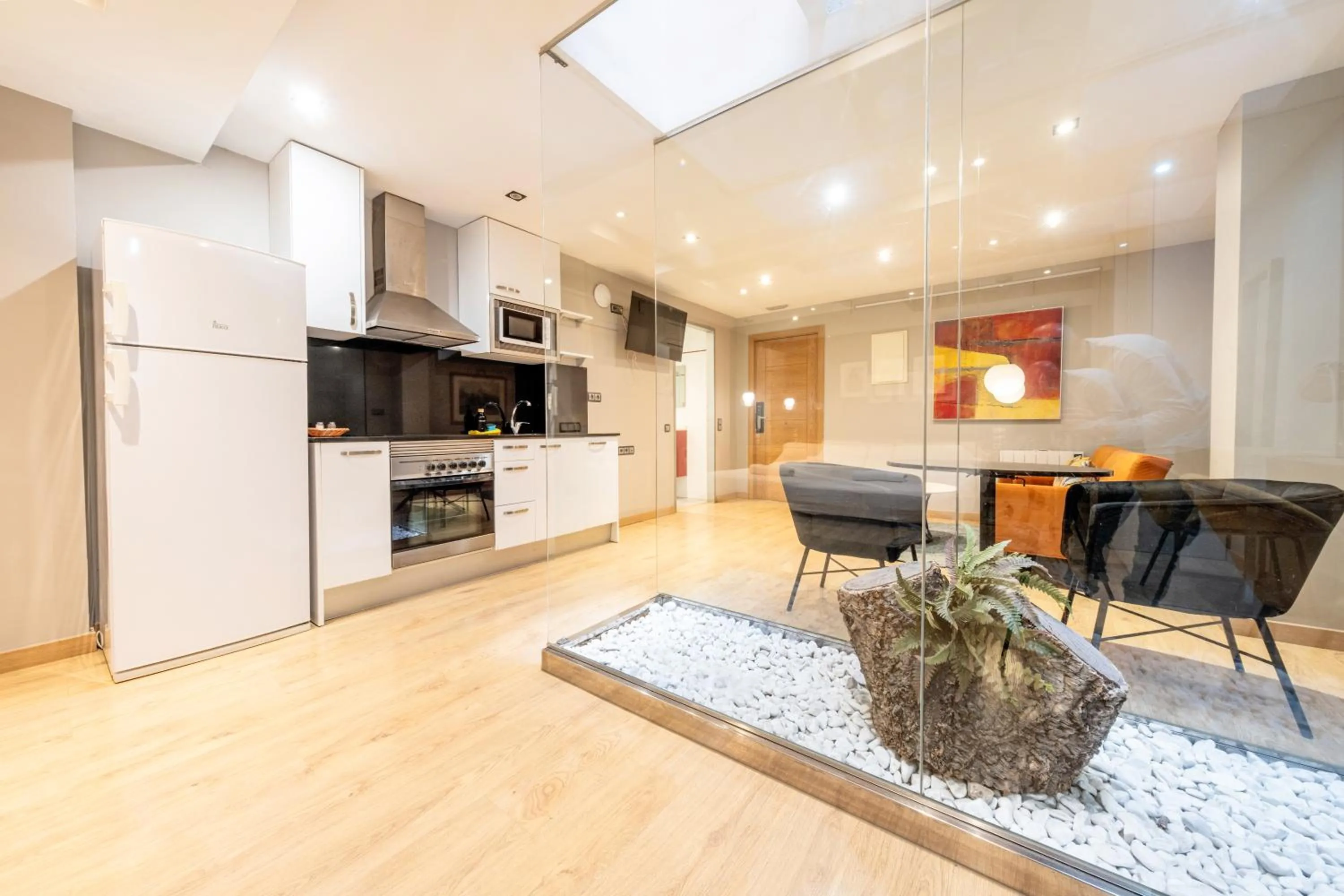 Kitchen or kitchenette in AinB Sagrada Familia Apartments