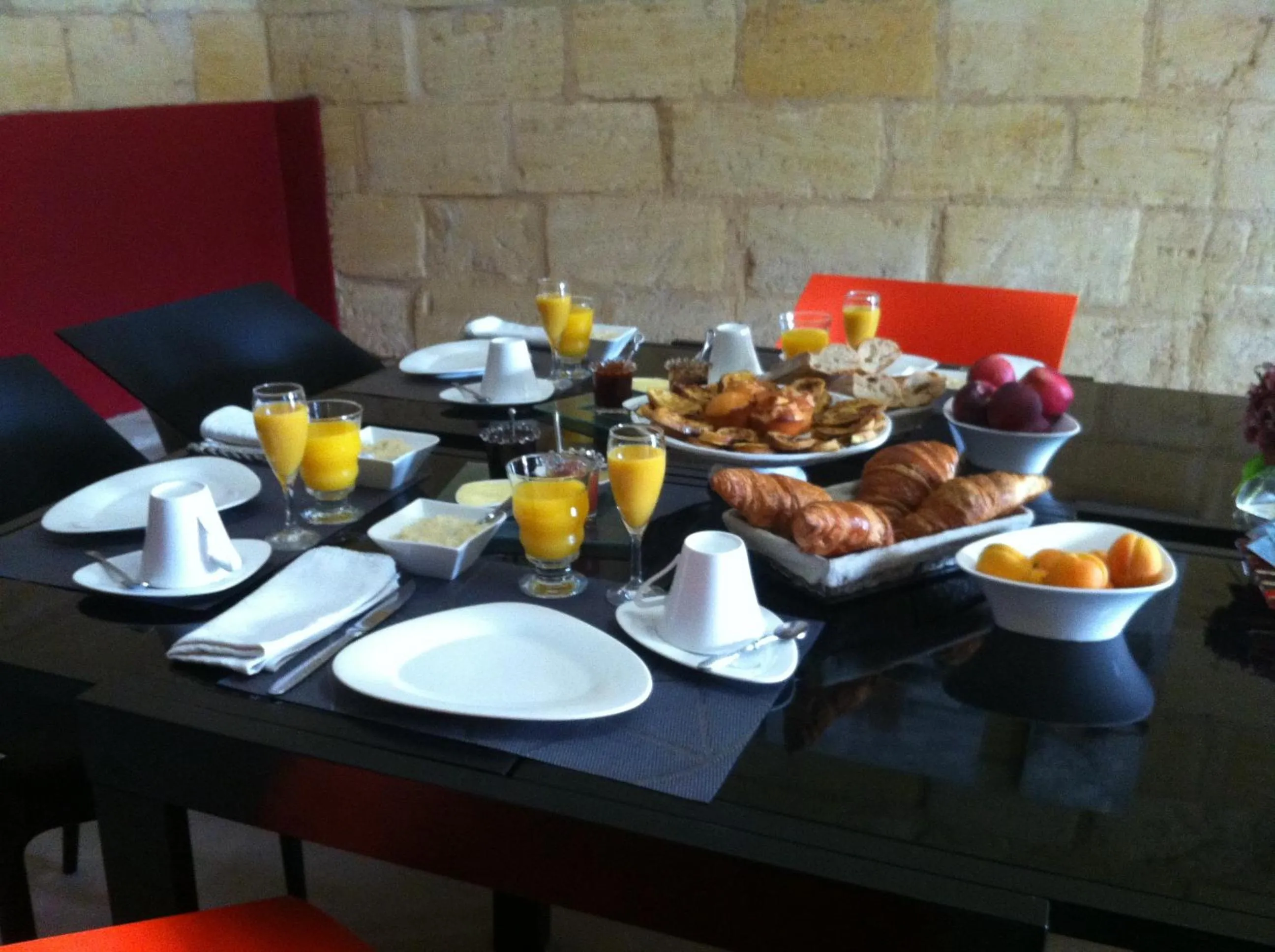 Food and drinks in Chateau La Mothe du Barry