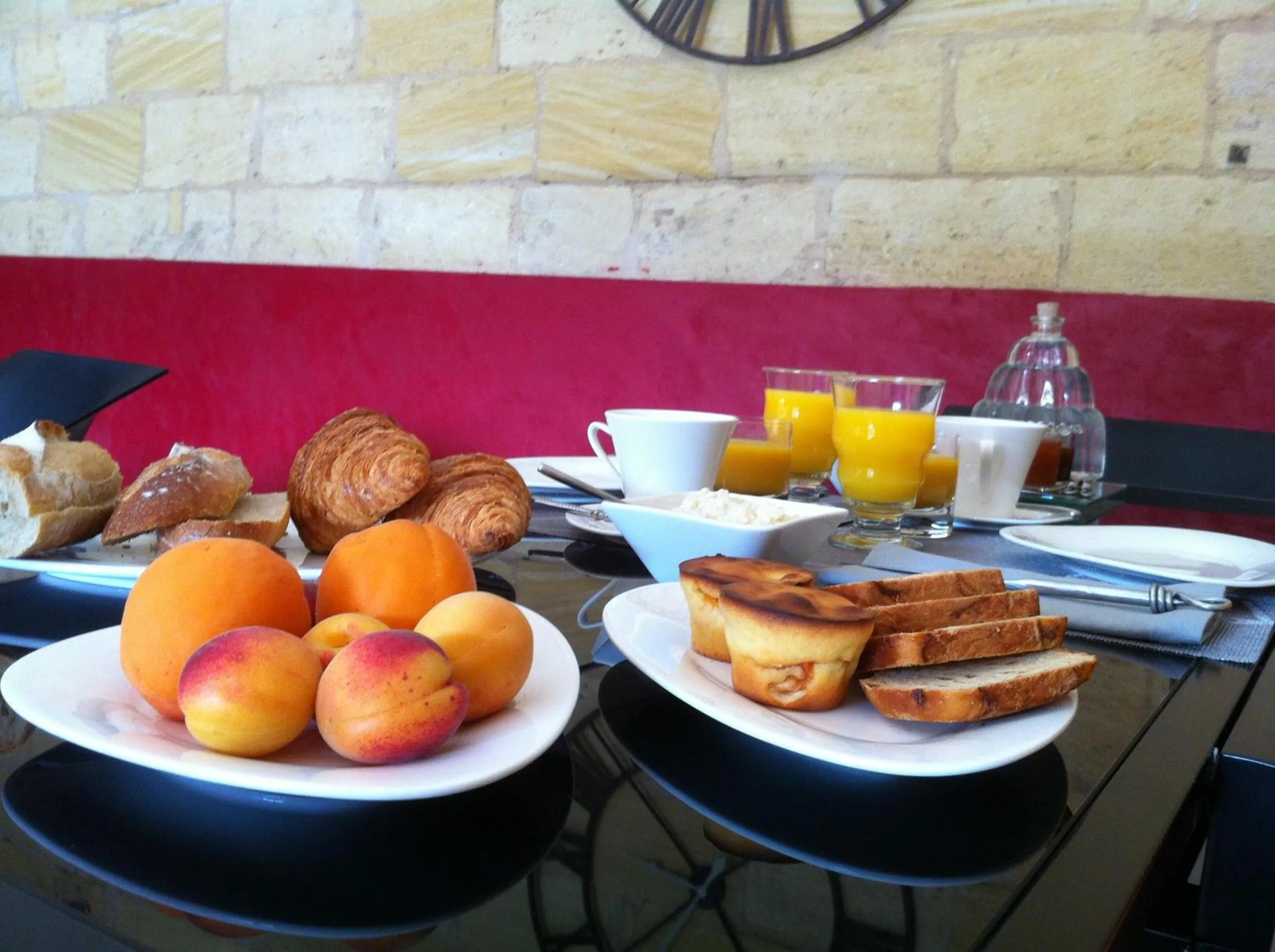 Food and drinks in Chateau La Mothe du Barry