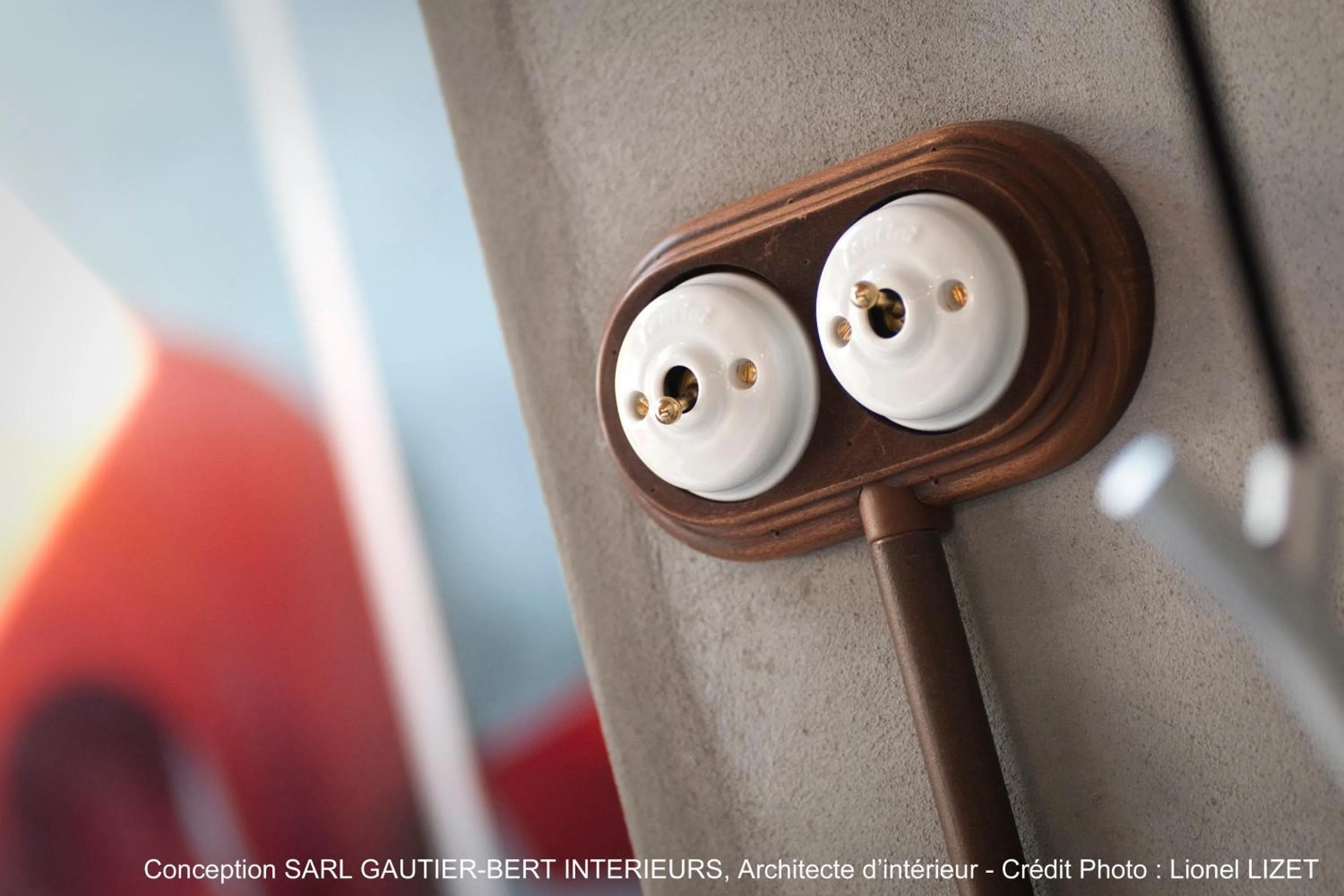 Decorative detail in Chateau La Mothe du Barry