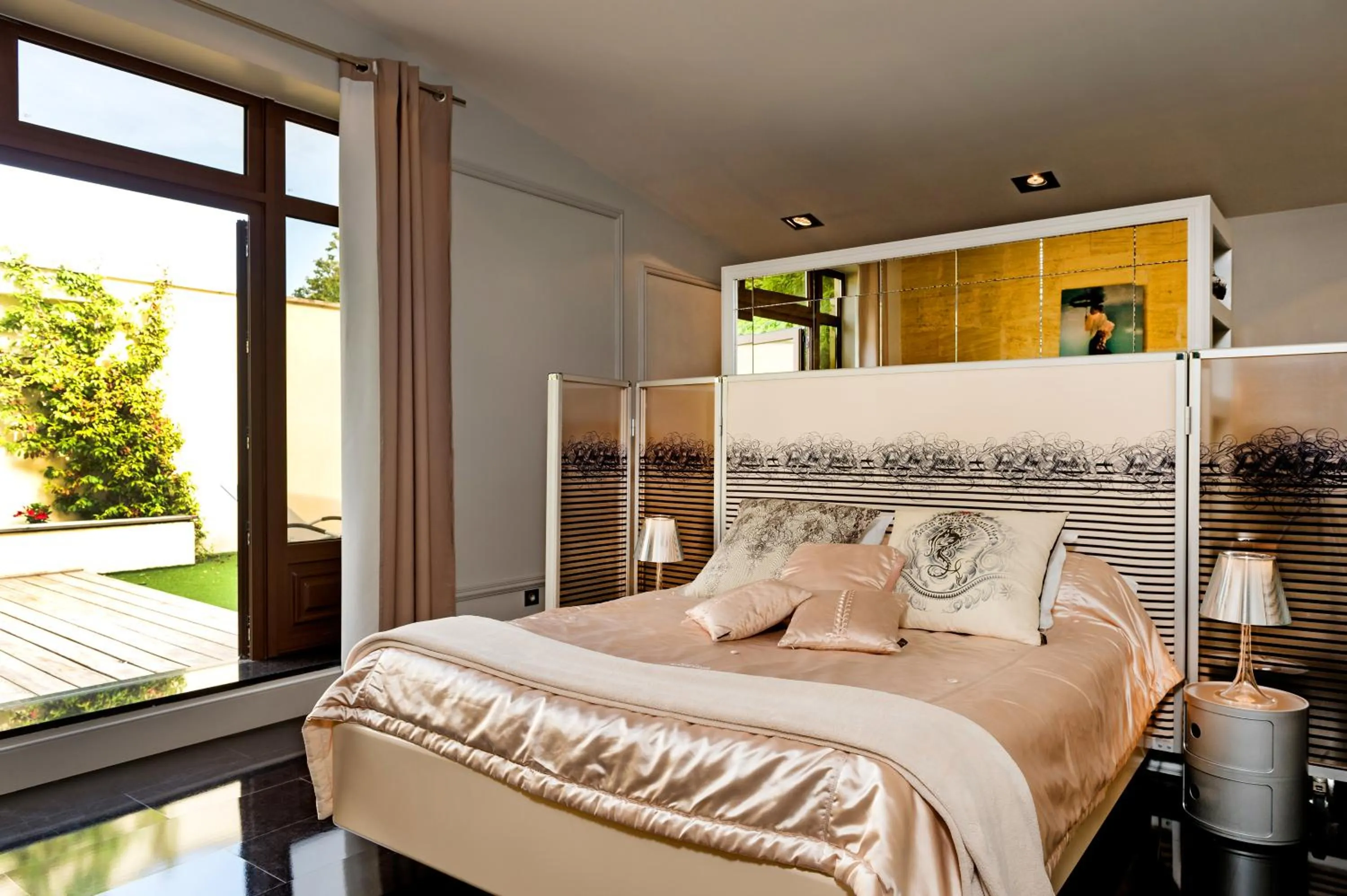 Garden view in Chateau La Mothe du Barry