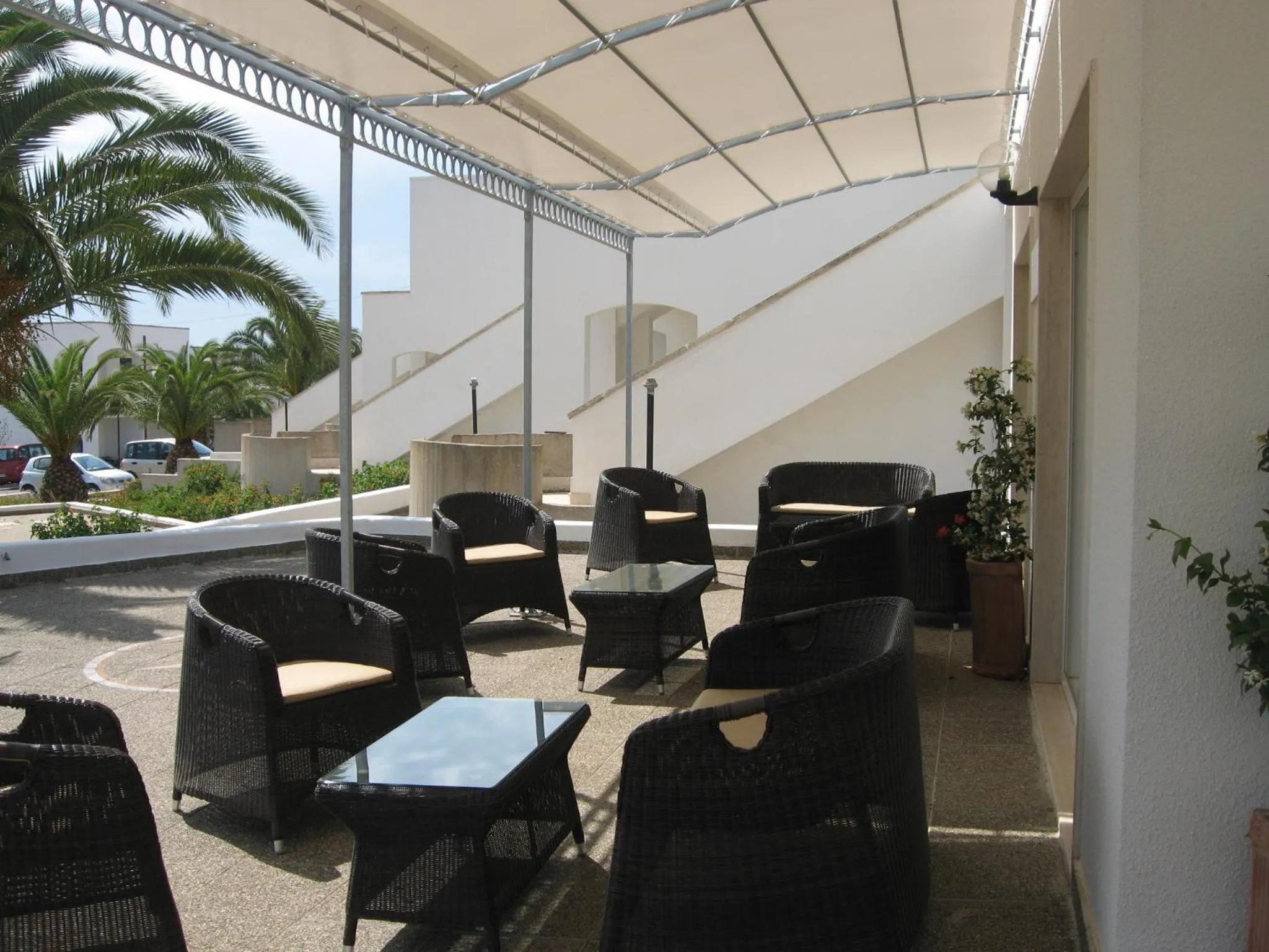 Patio in Hotel Residence Miramare