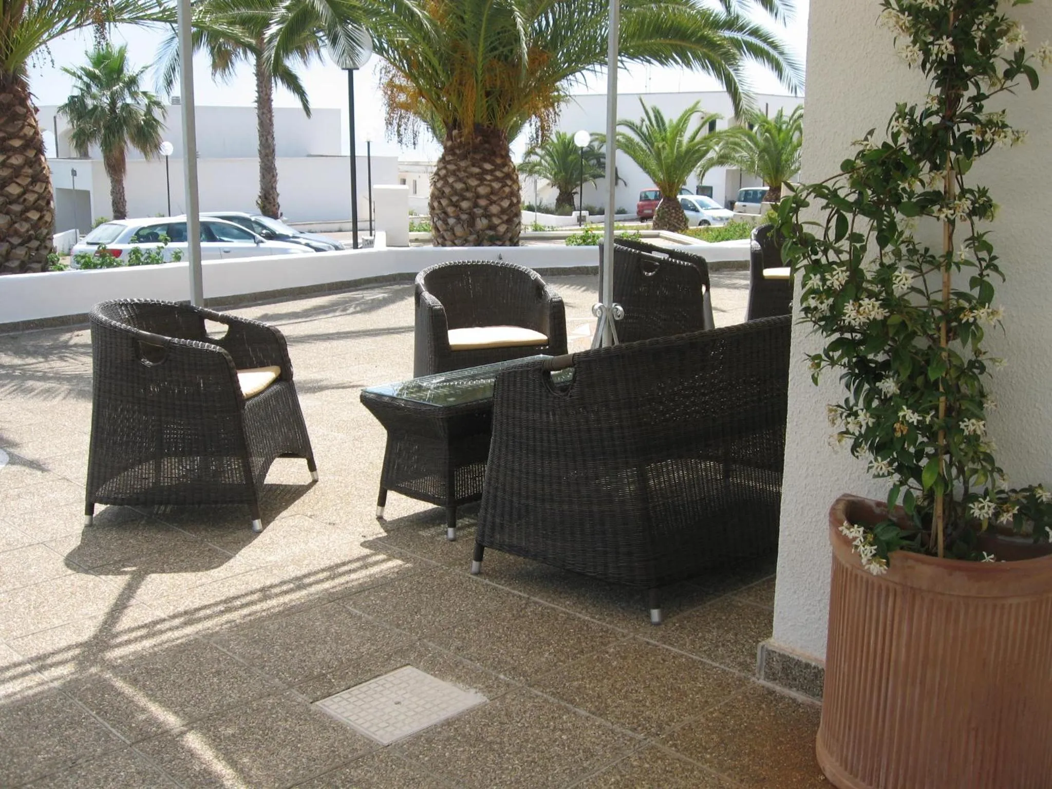 Patio in Hotel Residence Miramare