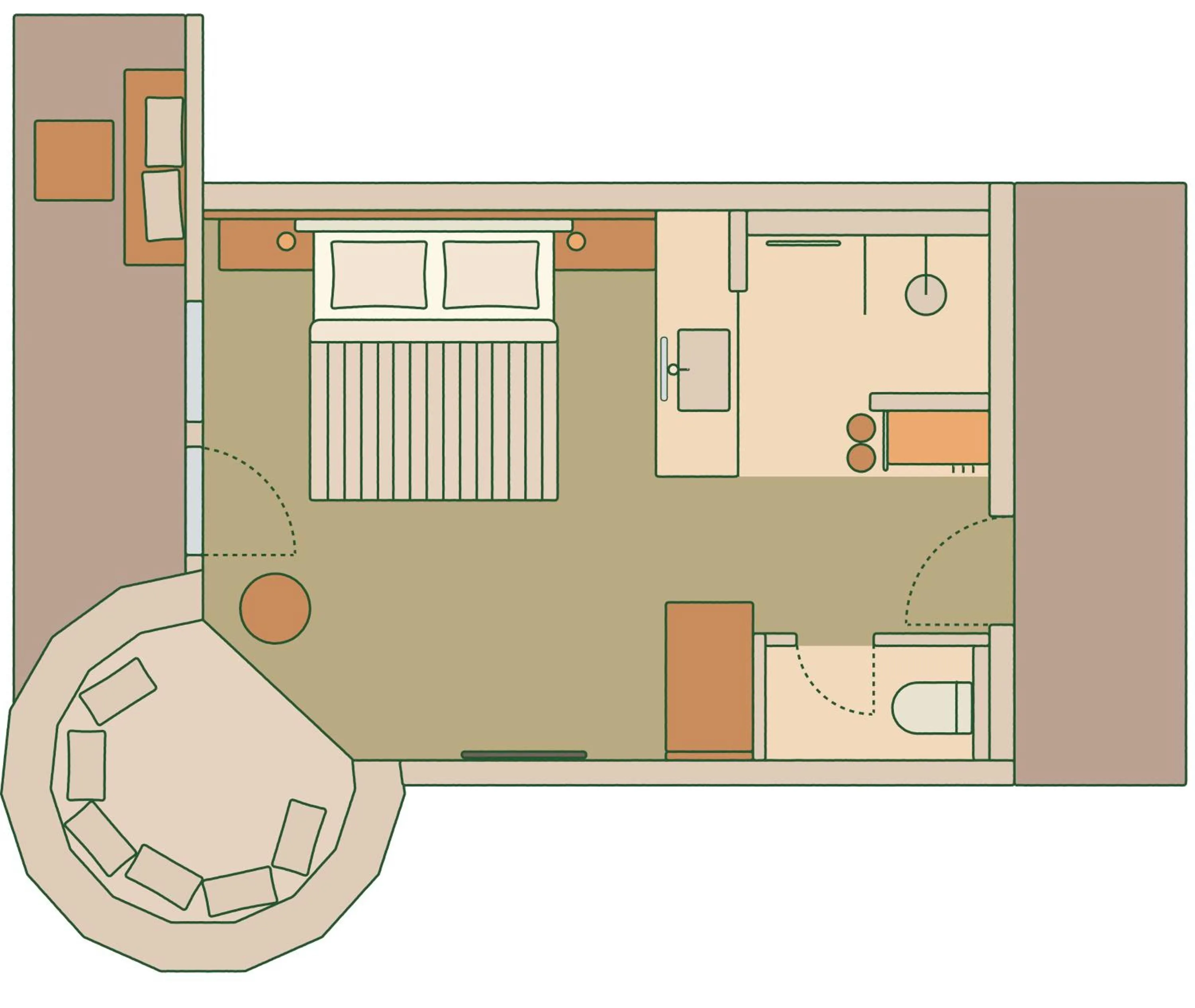 Floor plan in Boutique Hundehotel Bergzeit