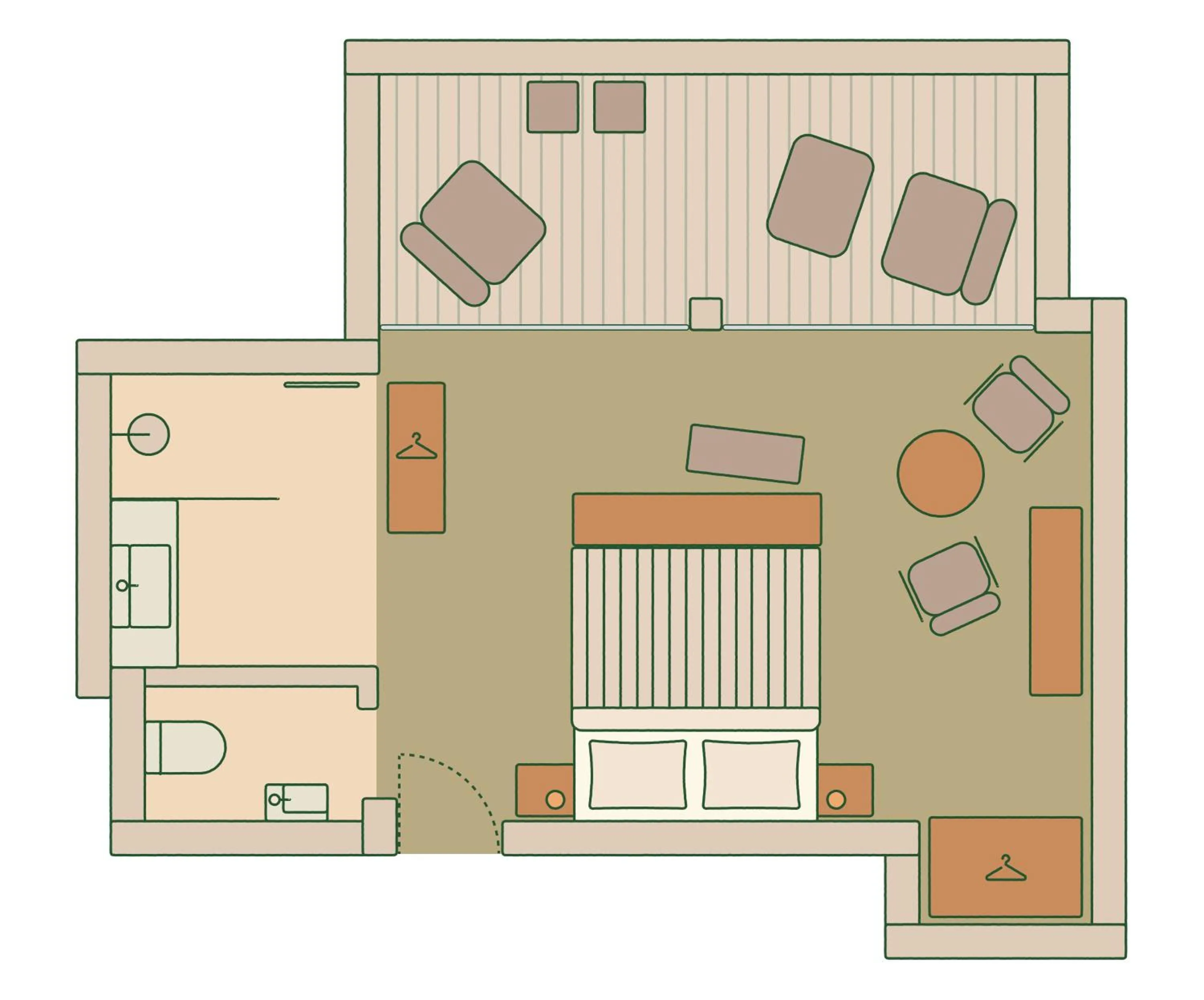 Floor plan in Boutique Hundehotel Bergzeit
