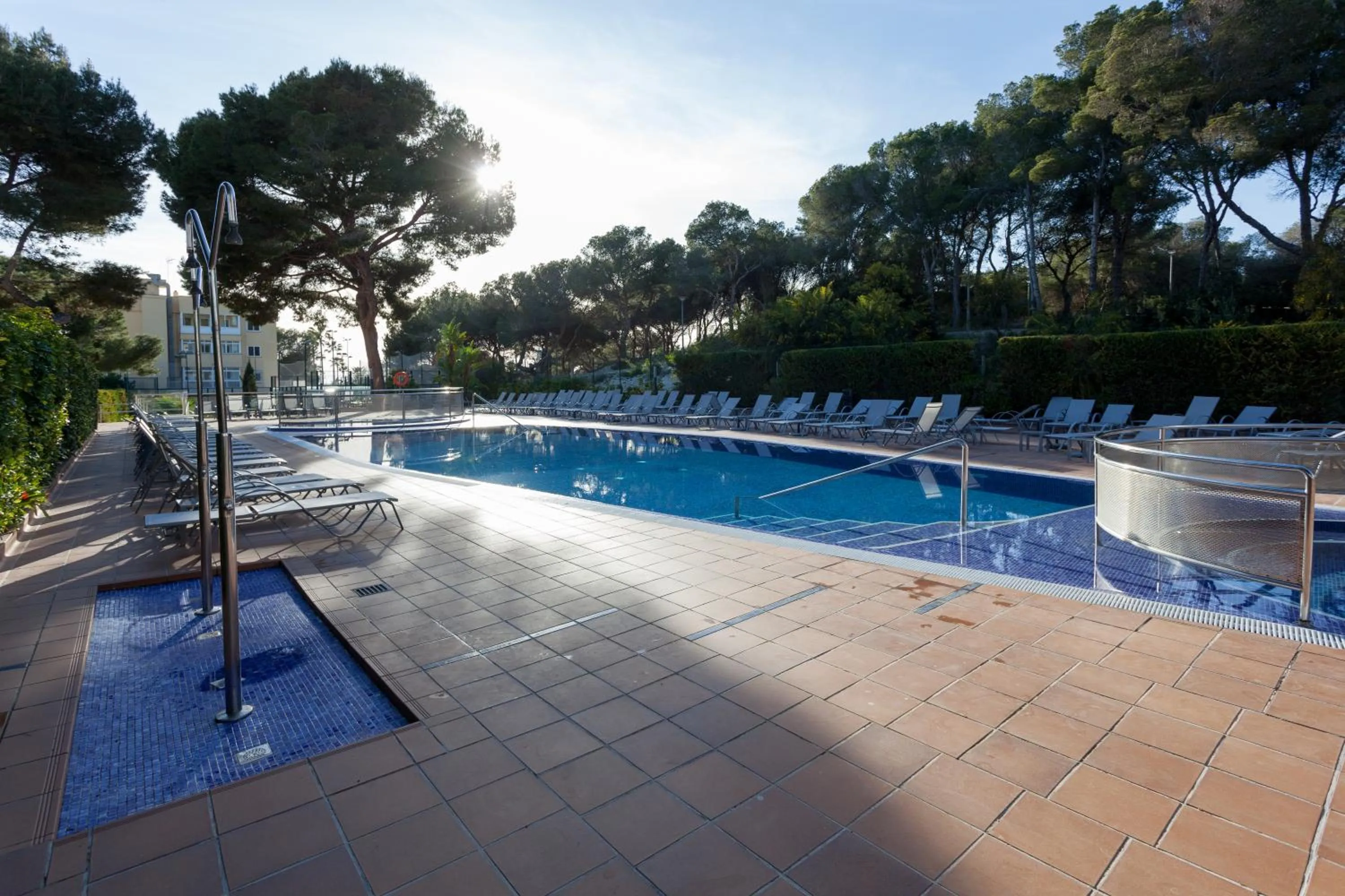Pool view in Hotel Timor