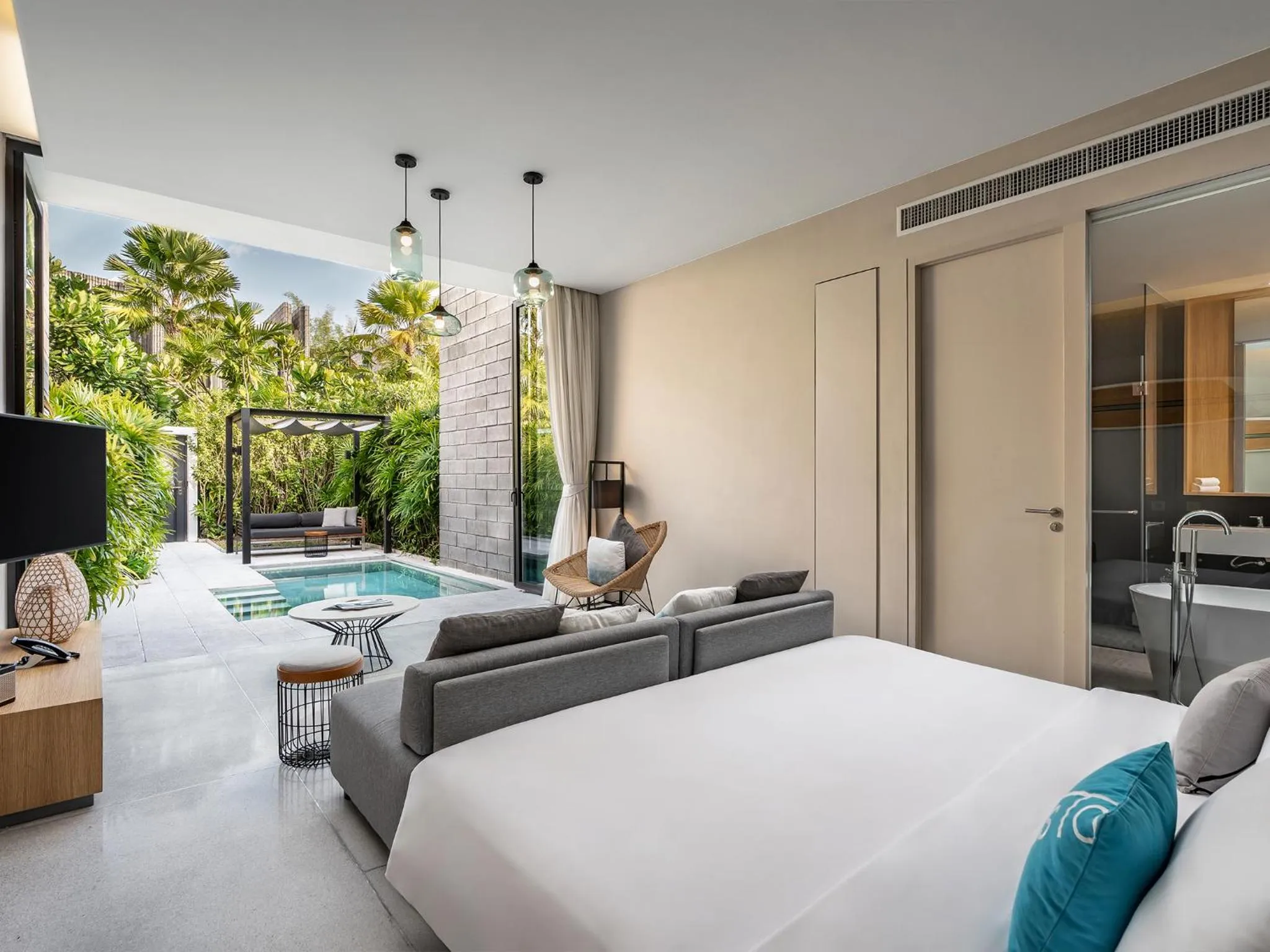 Bed in Cross Pattaya Oceanphere - formerly X2 Pattaya Oceanphere