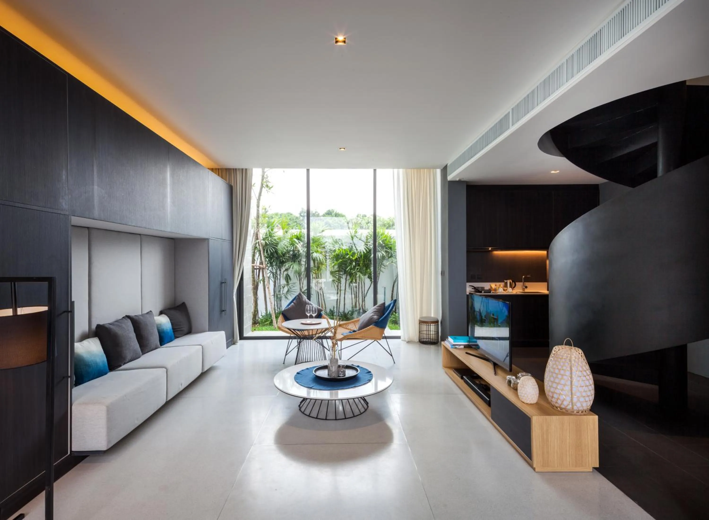 Living room in Cross Pattaya Oceanphere - formerly X2 Pattaya Oceanphere