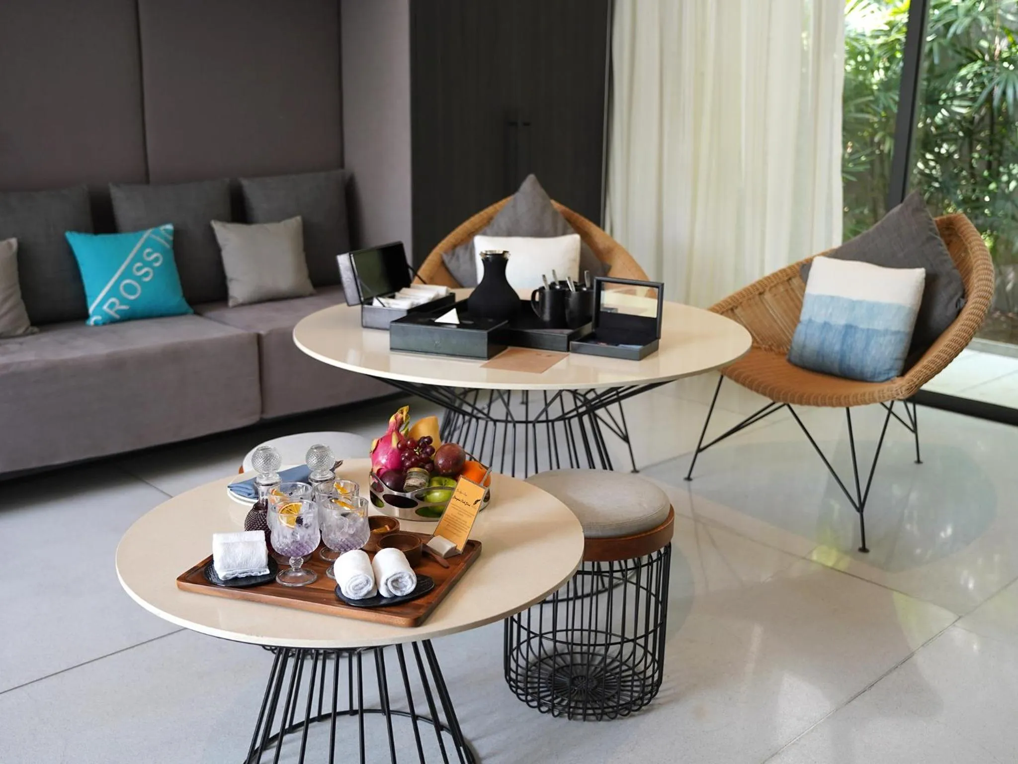 Living room in Cross Pattaya Oceanphere - formerly X2 Pattaya Oceanphere