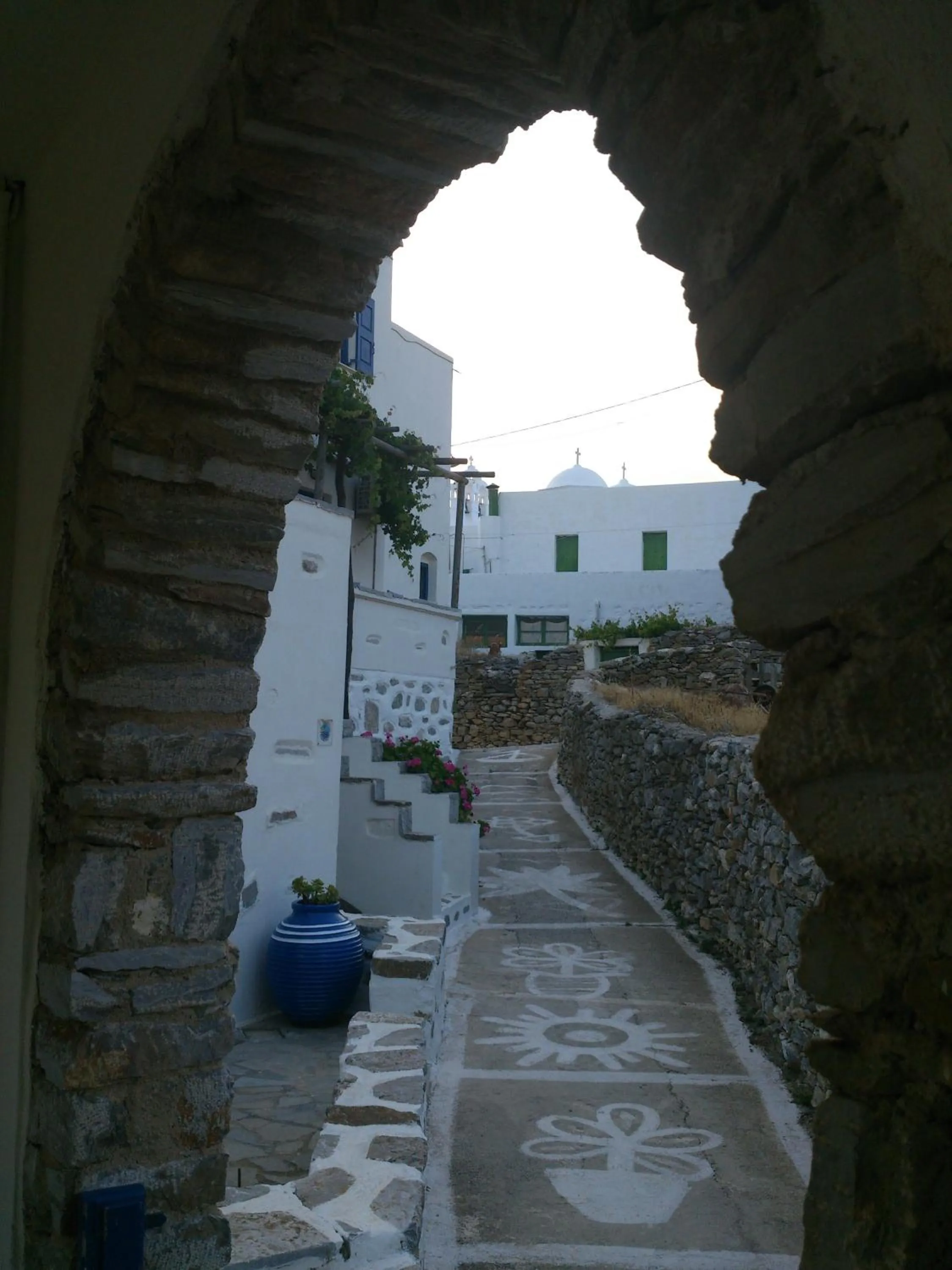 Decorative detail in Pension Hlias - Chora Amorgos