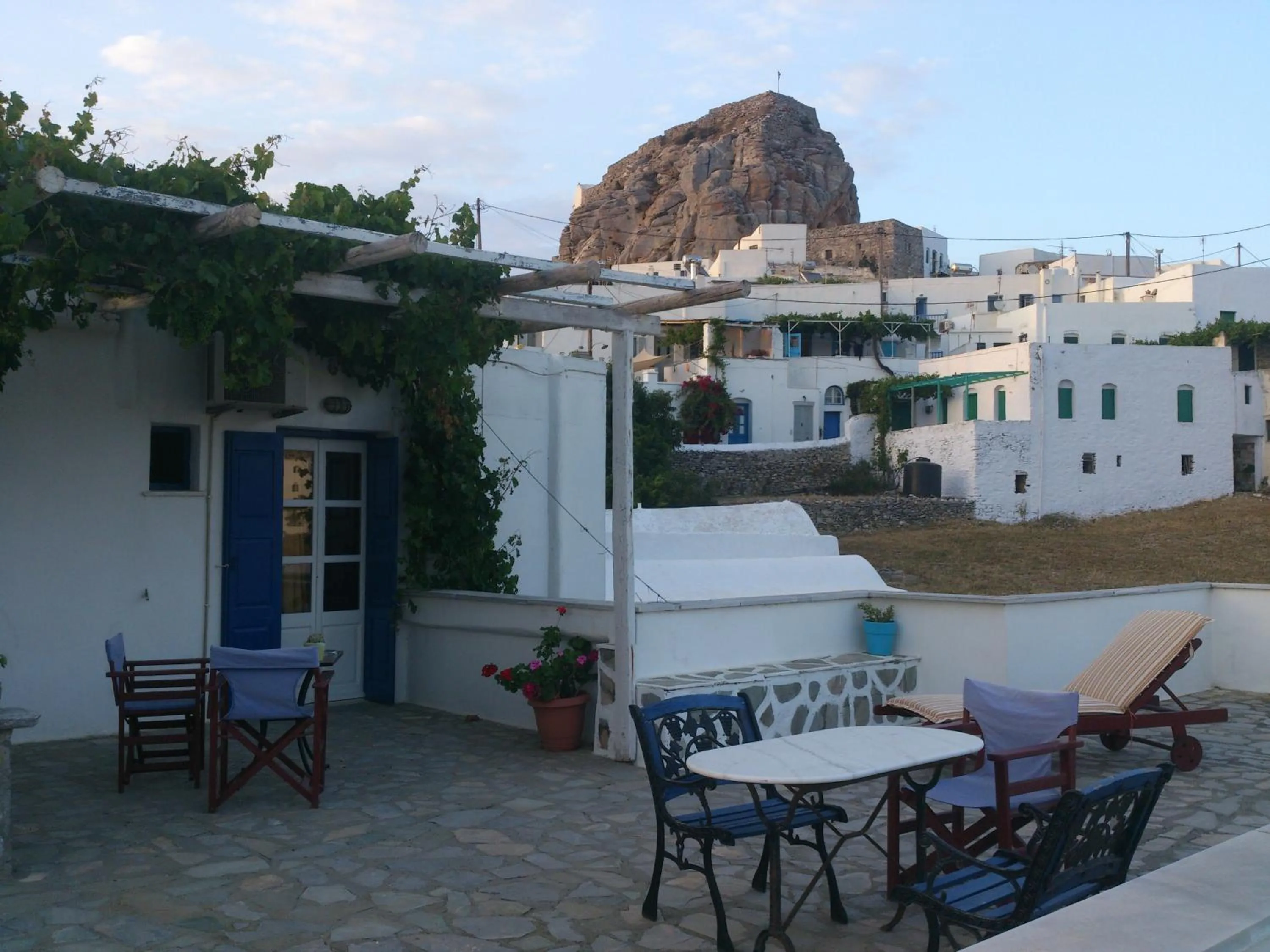 Balcony/Terrace in Pension Hlias - Chora Amorgos