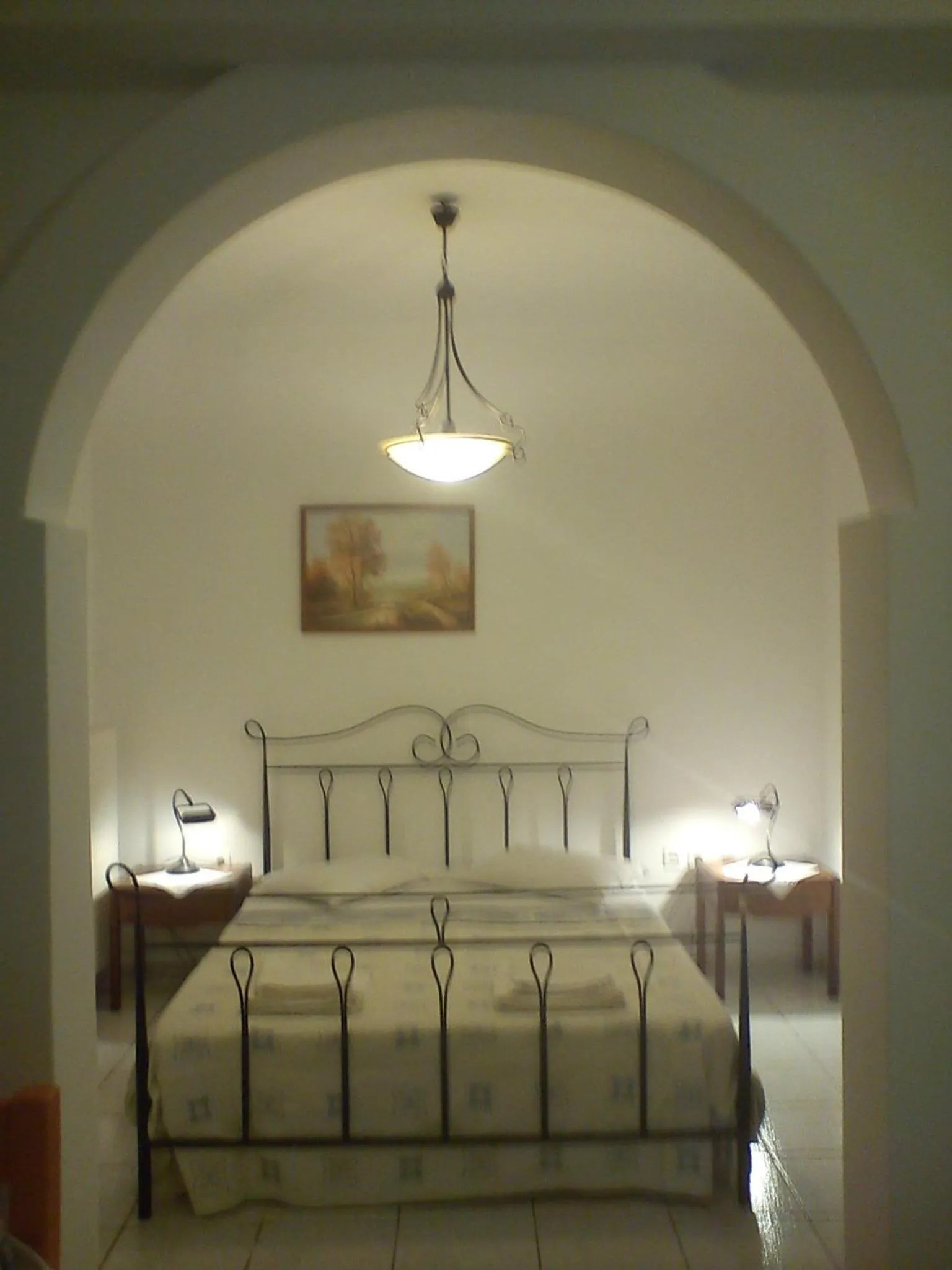 Bedroom, Bed in Pension Hlias - Chora Amorgos