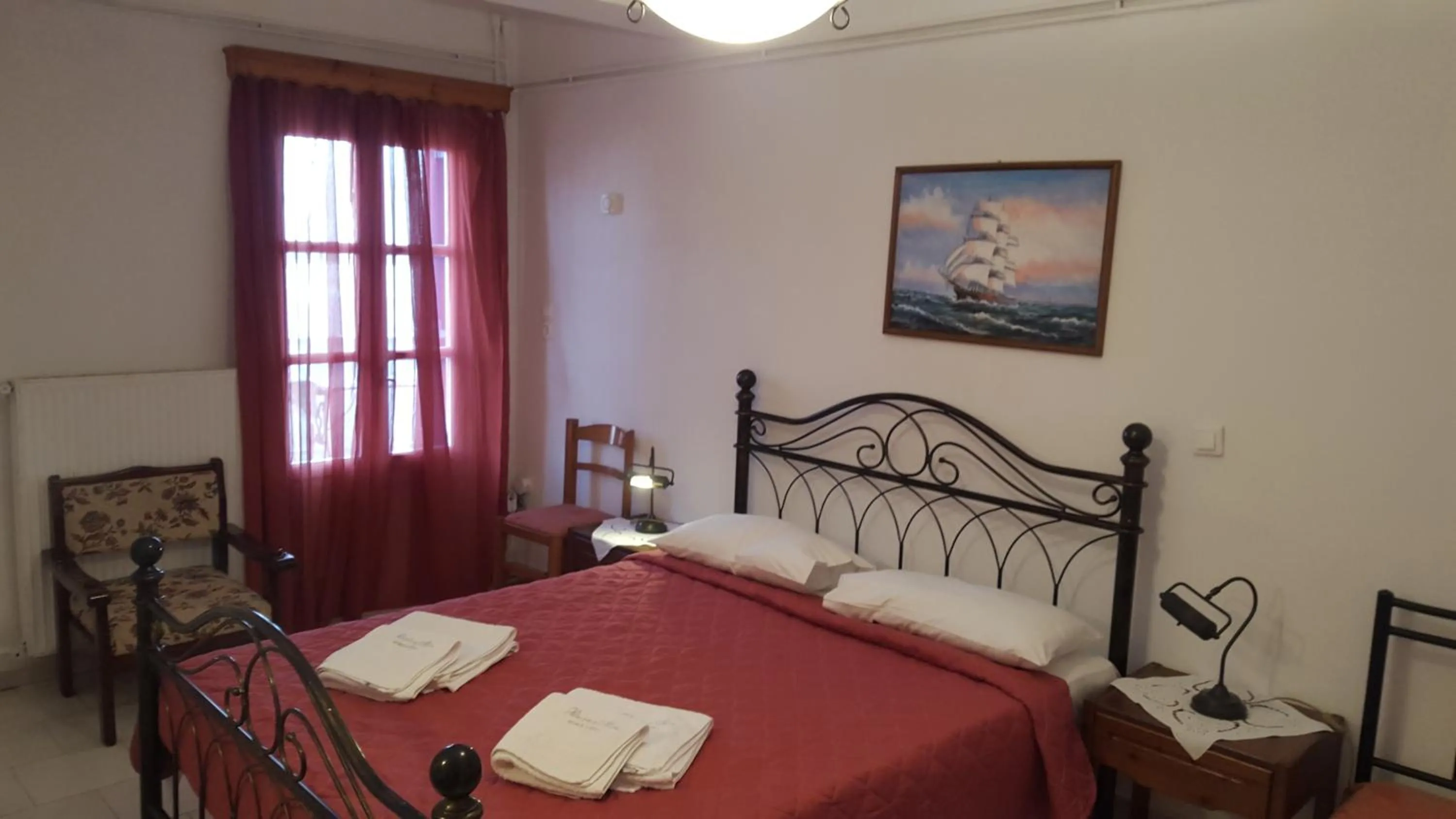 Bedroom, Bed in Pension Hlias - Chora Amorgos