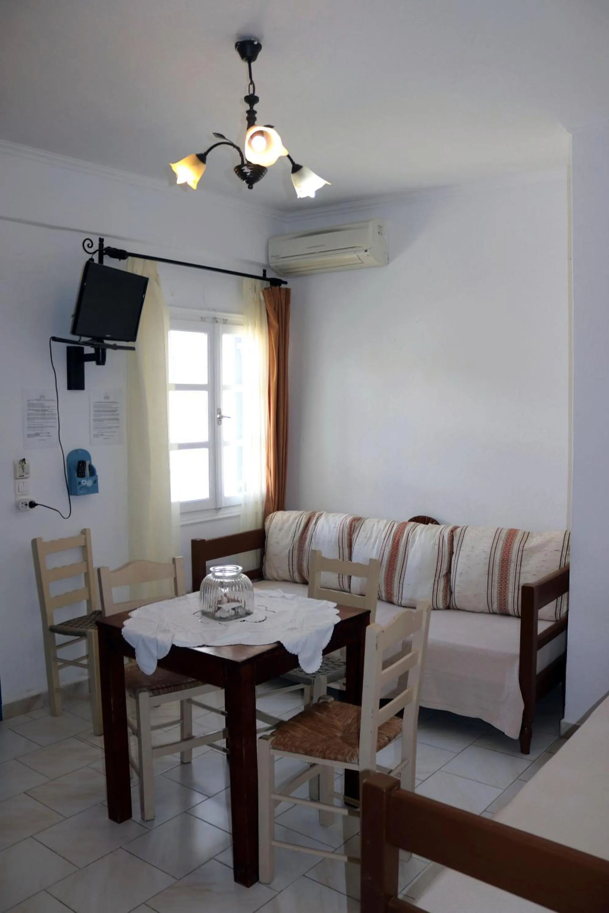 Living room in Pension Hlias - Chora Amorgos