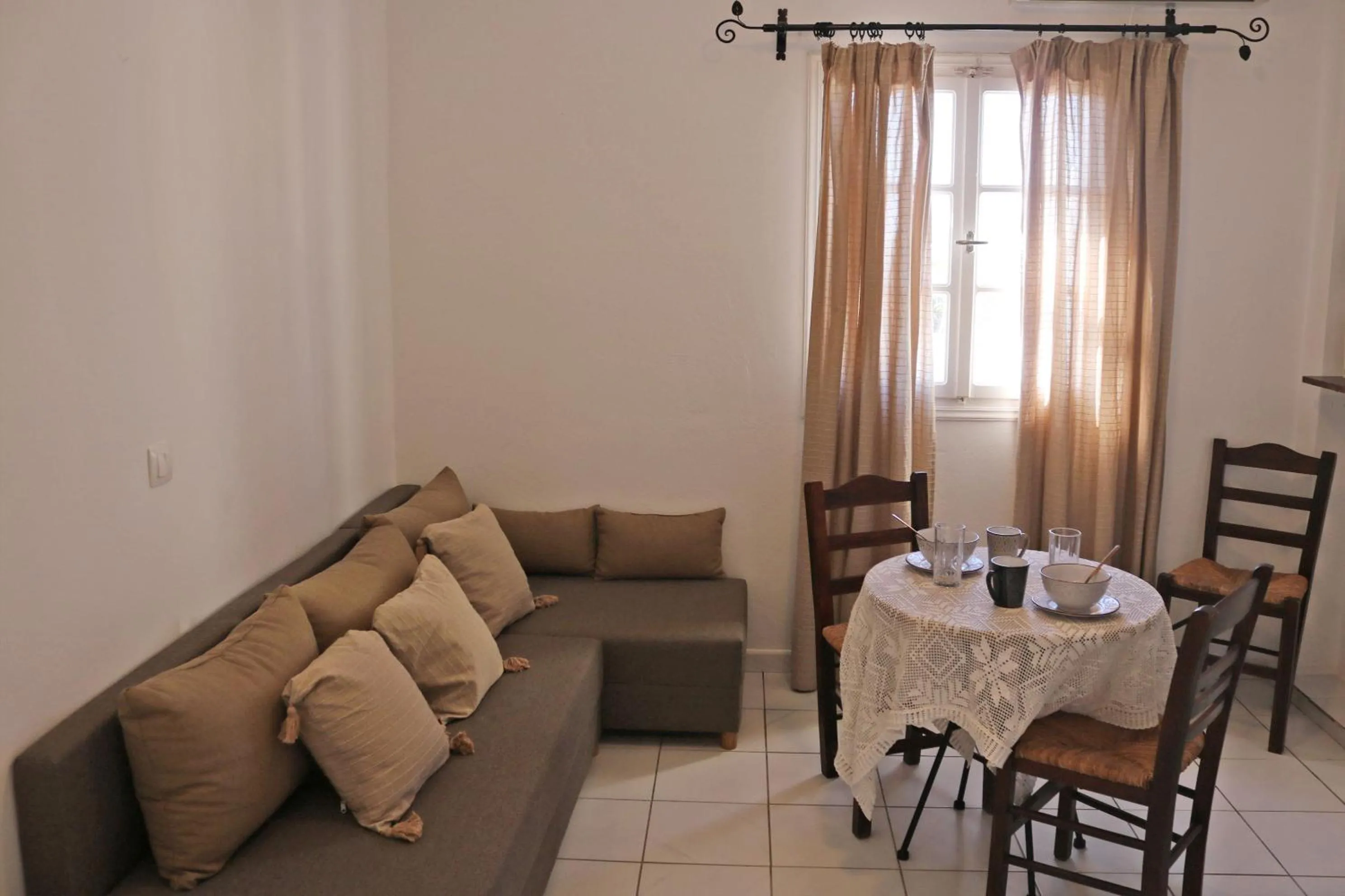 Living room in Pension Hlias - Chora Amorgos