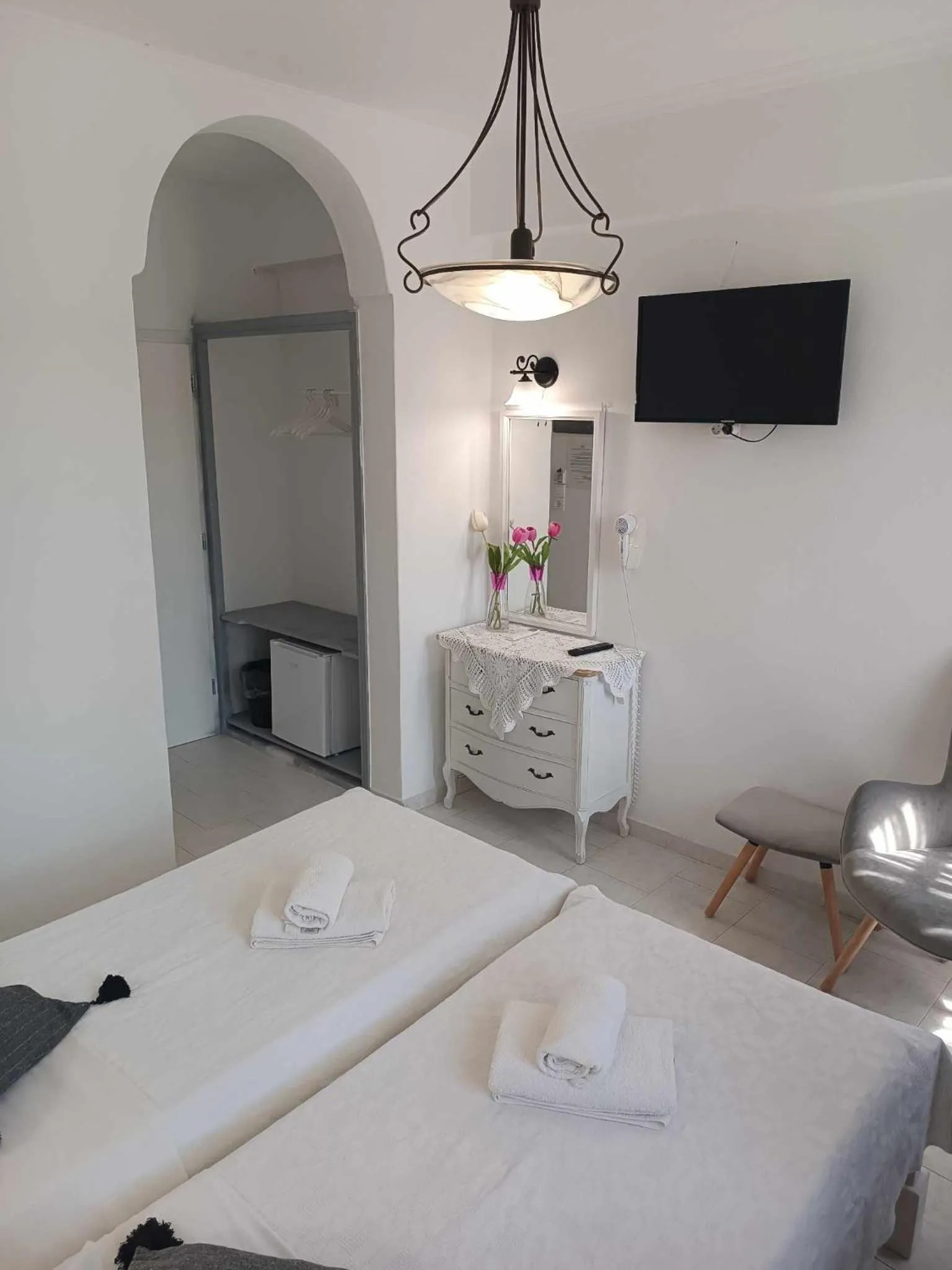 Bed in Pension Hlias - Chora Amorgos