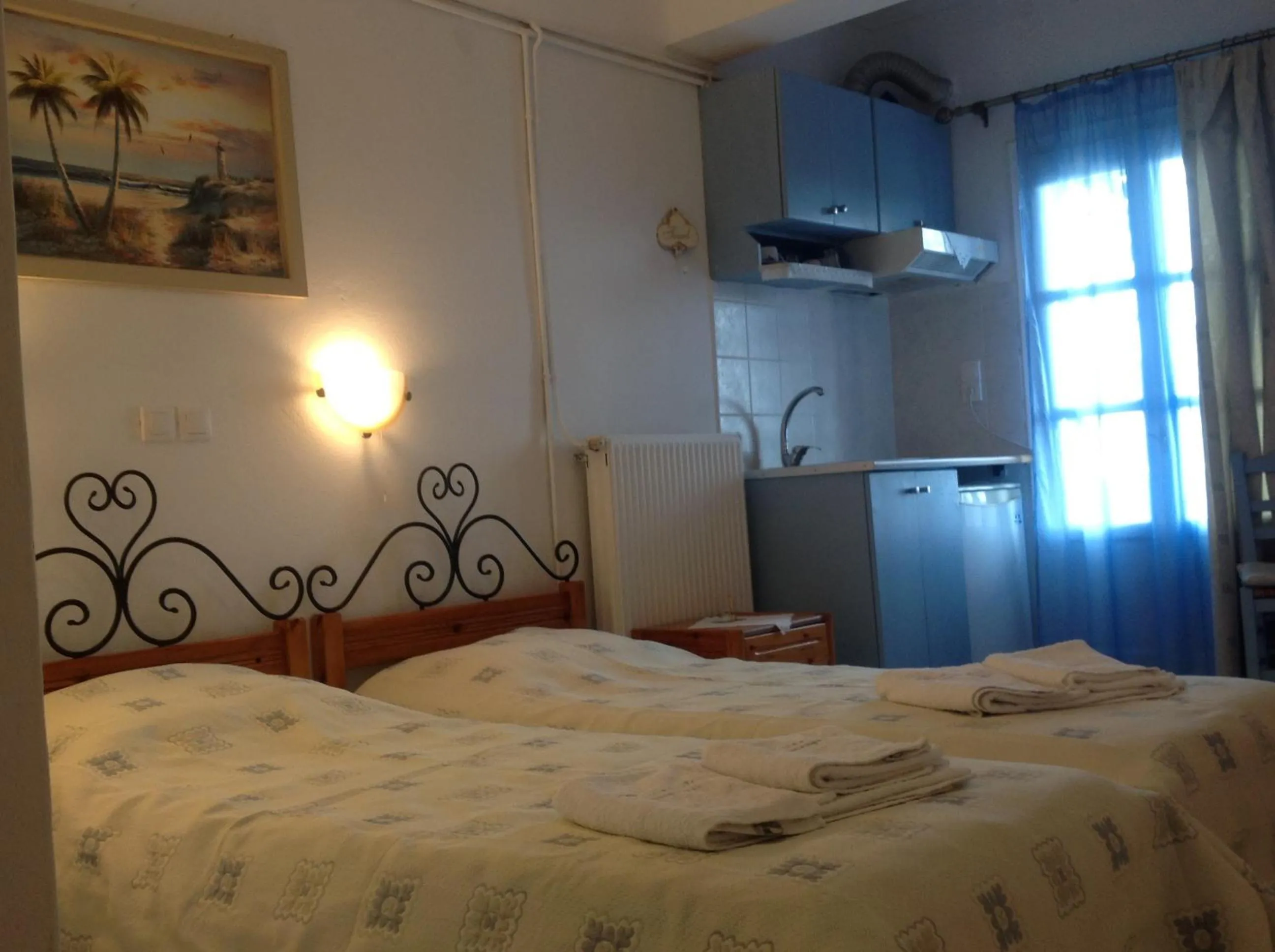 Bed in Pension Hlias - Chora Amorgos