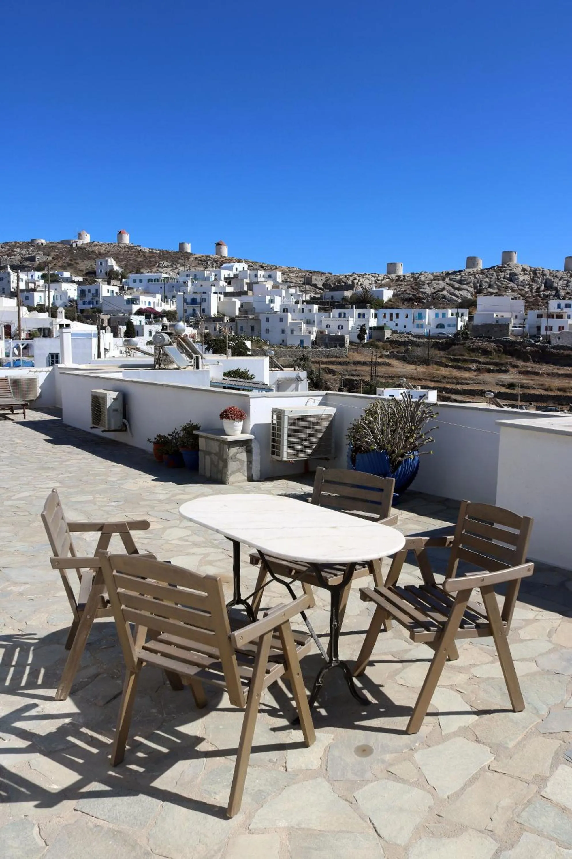 Balcony/Terrace in Pension Hlias - Chora Amorgos