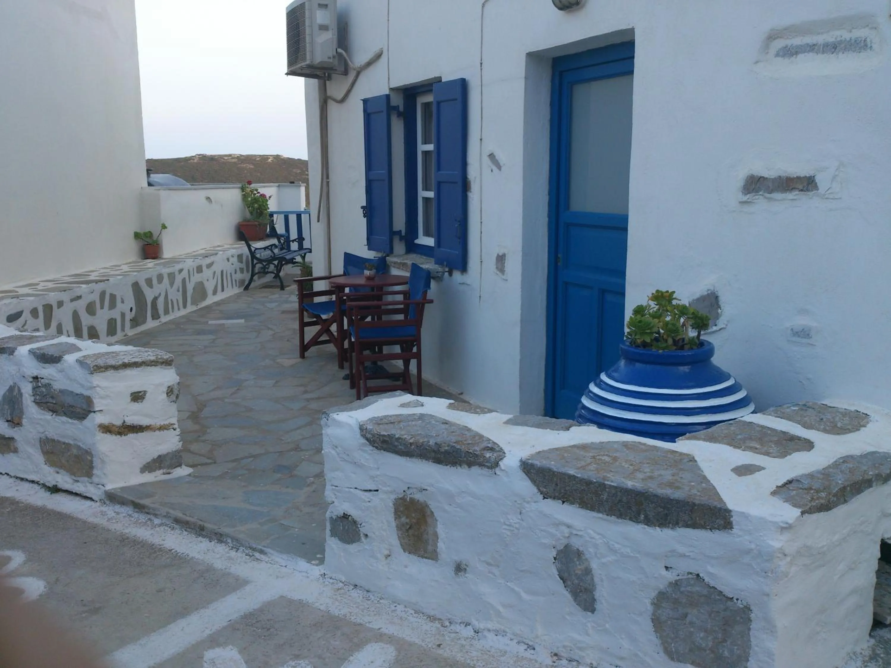 Balcony/Terrace in Pension Hlias - Chora Amorgos