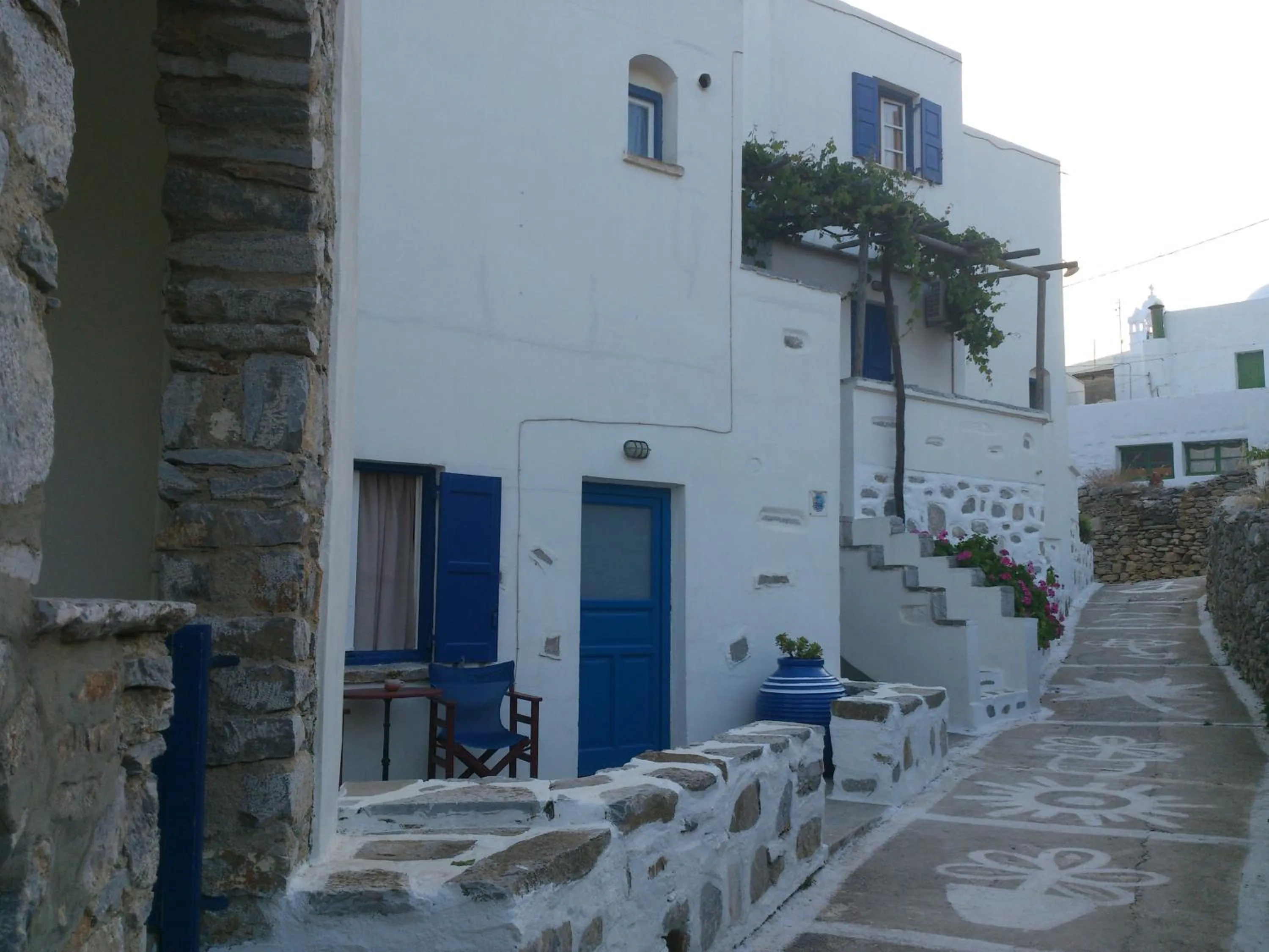 Facade/entrance in Pension Hlias - Chora Amorgos