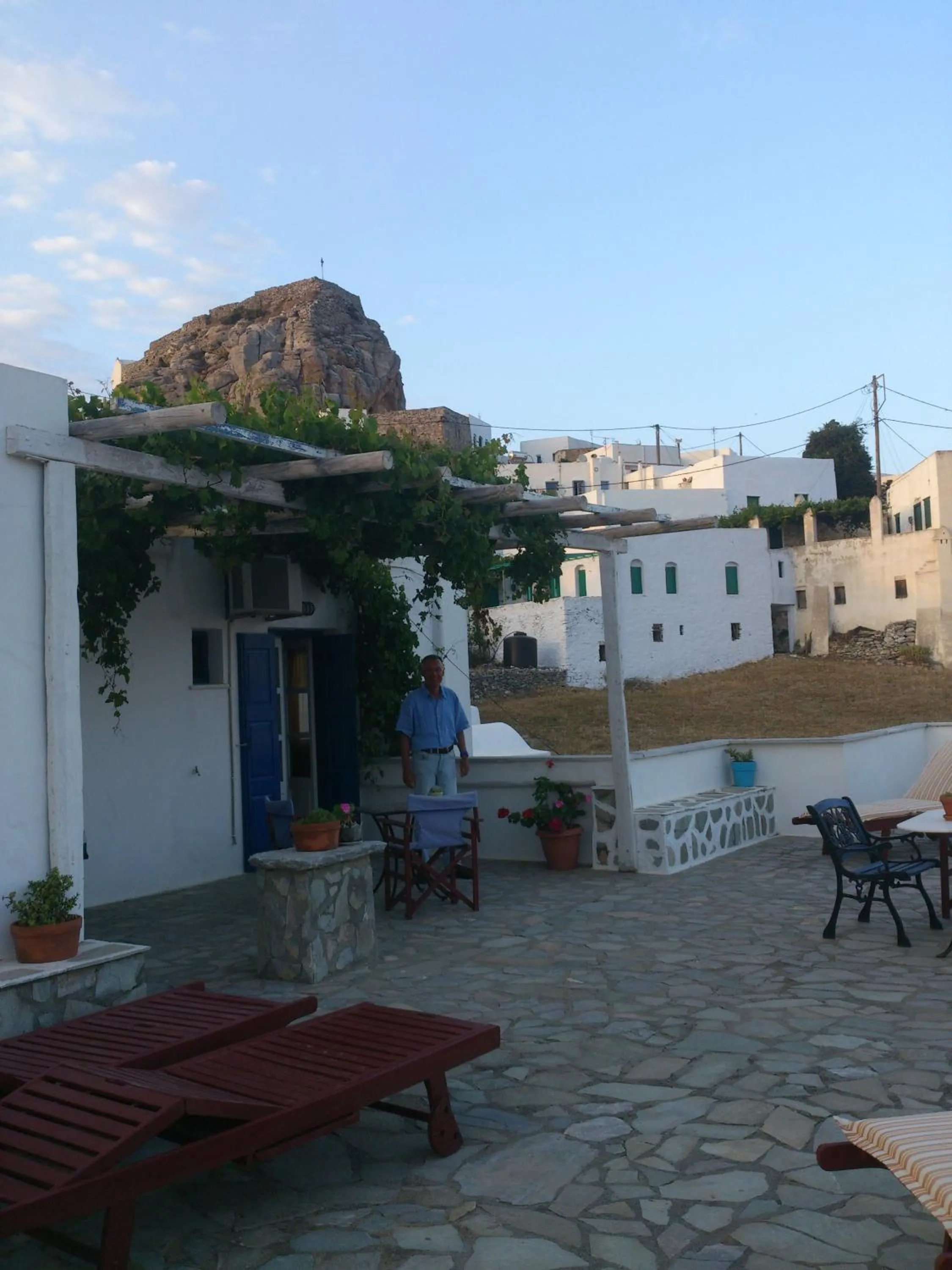 Balcony/Terrace in Pension Hlias - Chora Amorgos