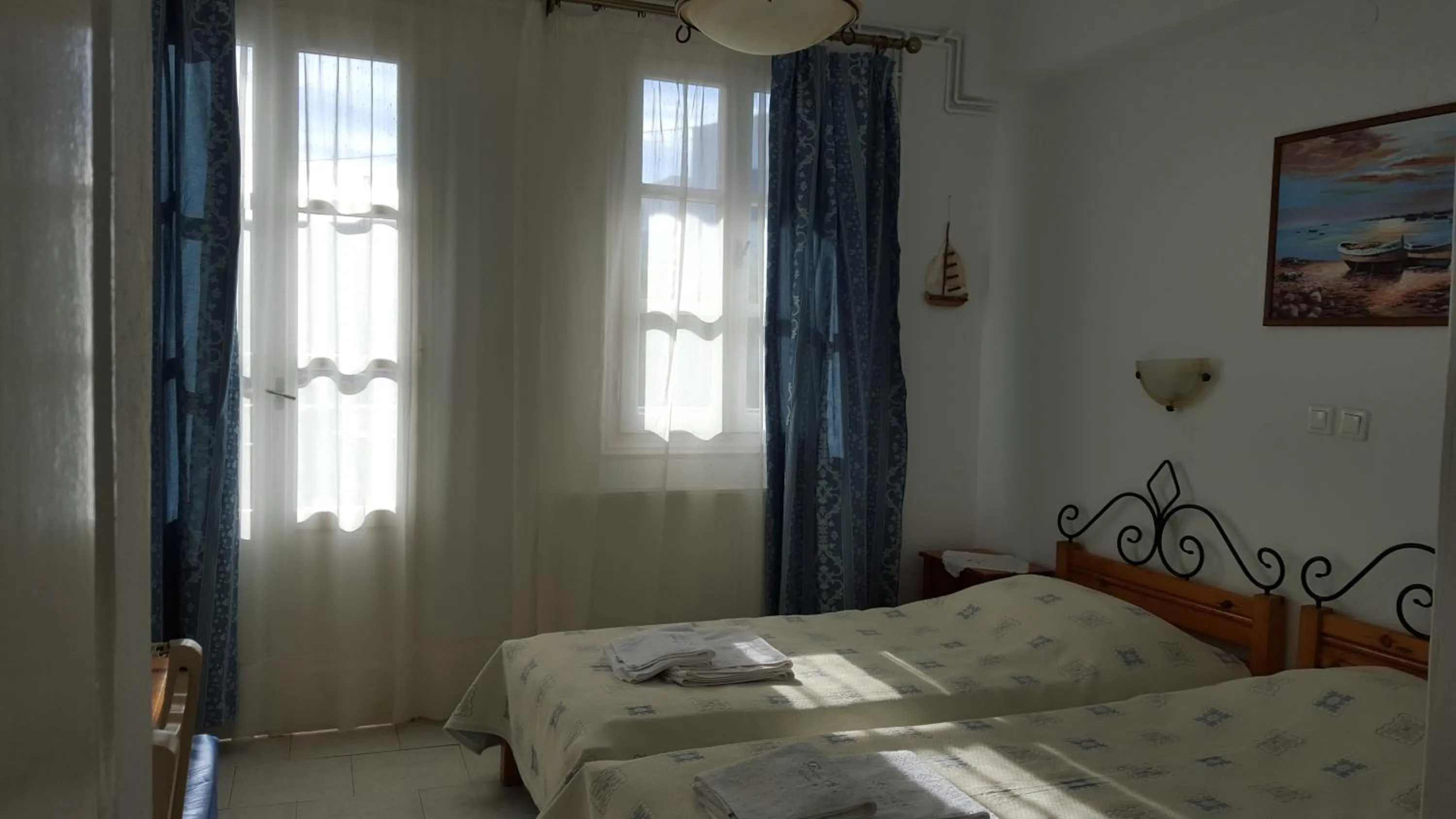 Bed in Pension Hlias - Chora Amorgos