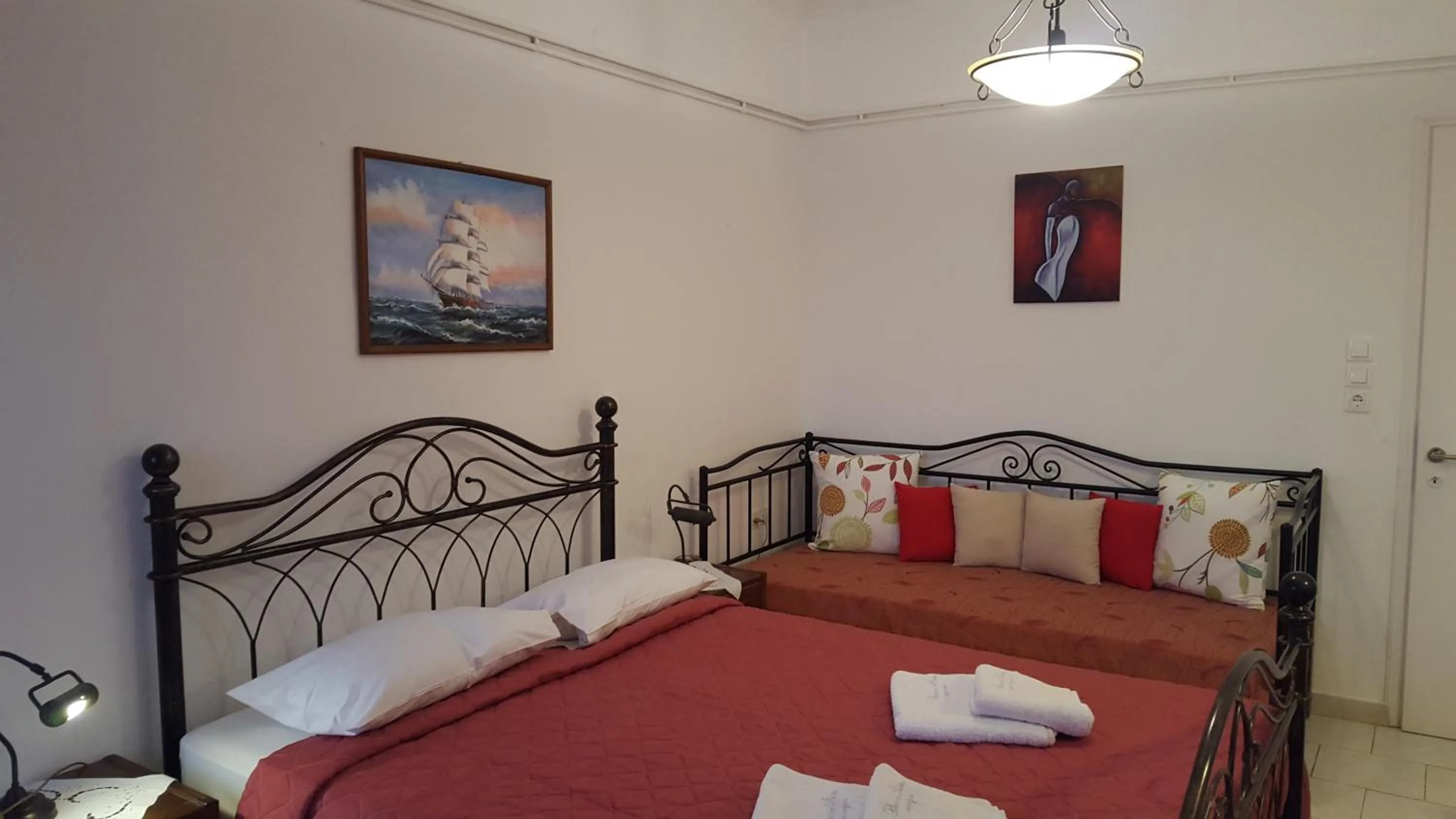Bed in Pension Hlias - Chora Amorgos