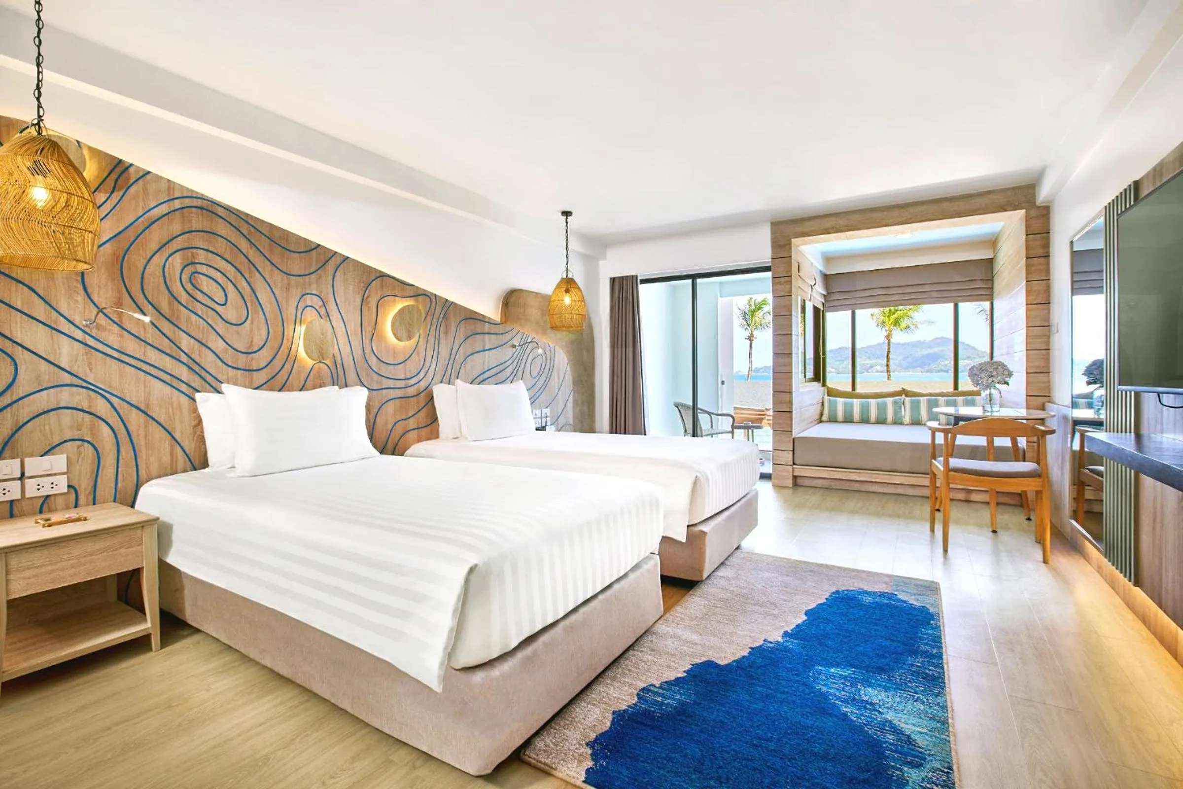 Bed in LIV Hotel Phuket Patong Beachfront