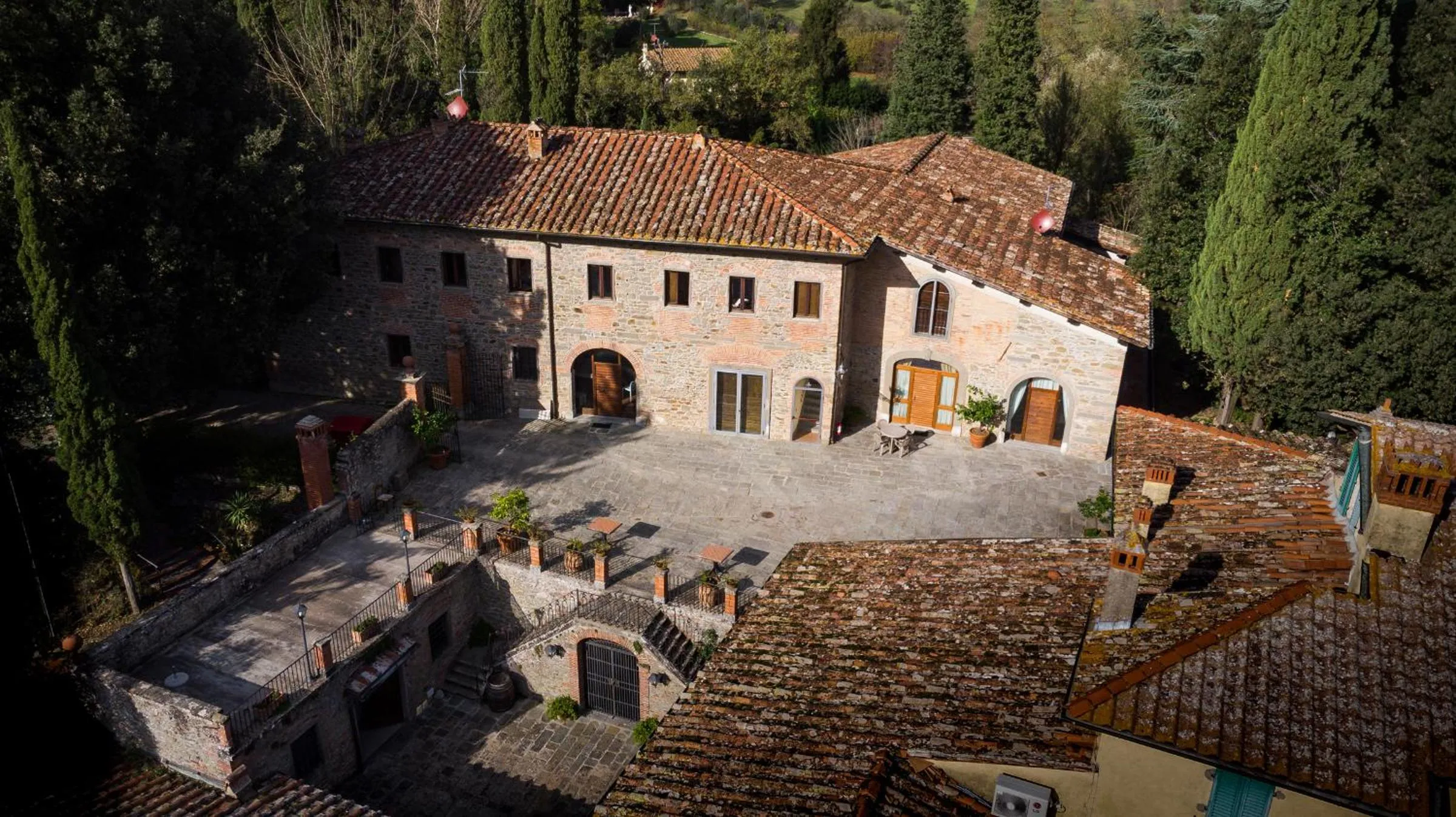 Bird's eye view in Villa Norcenni ApartHotel
