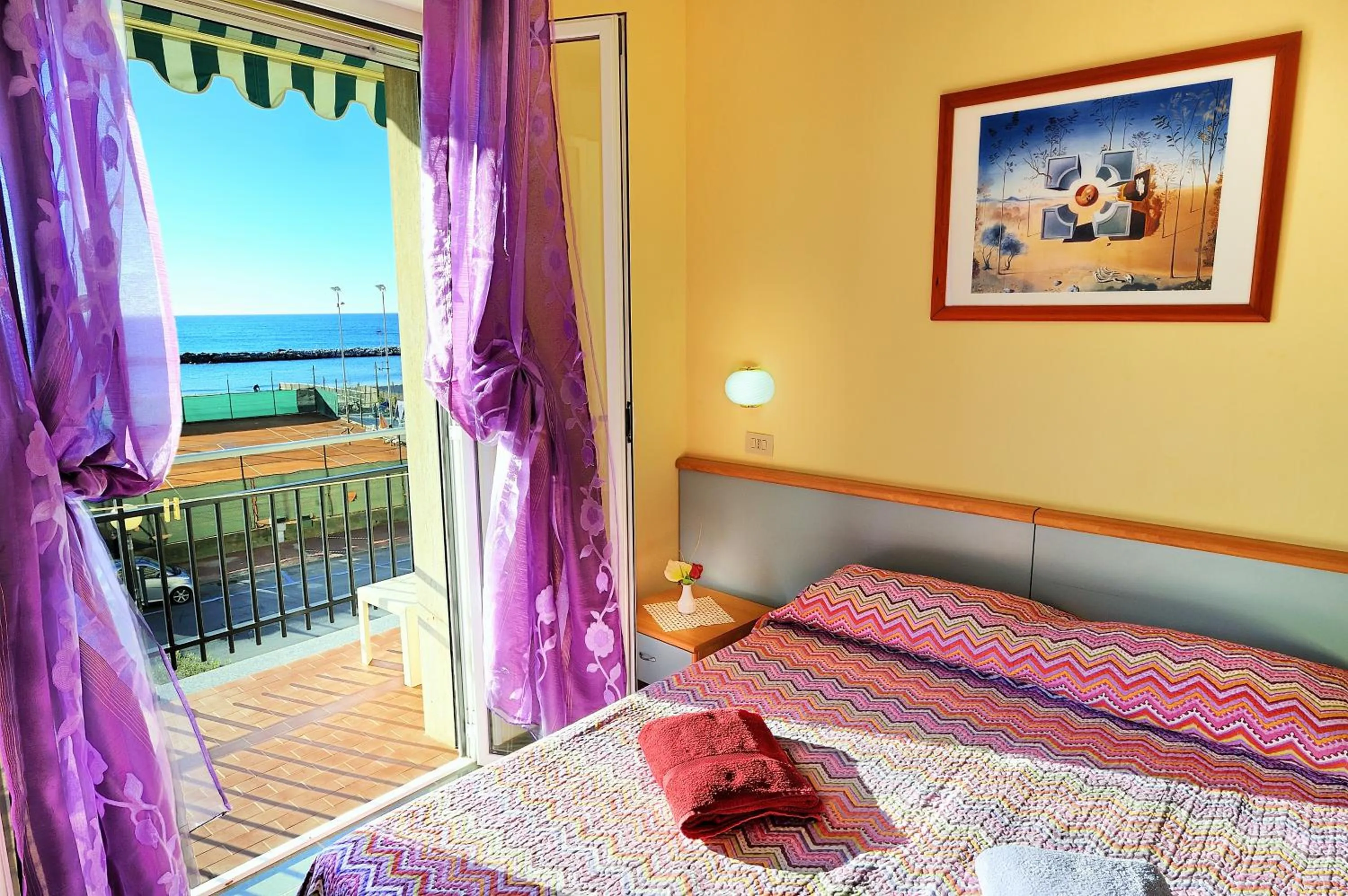 Bed in Hotel Lucerna