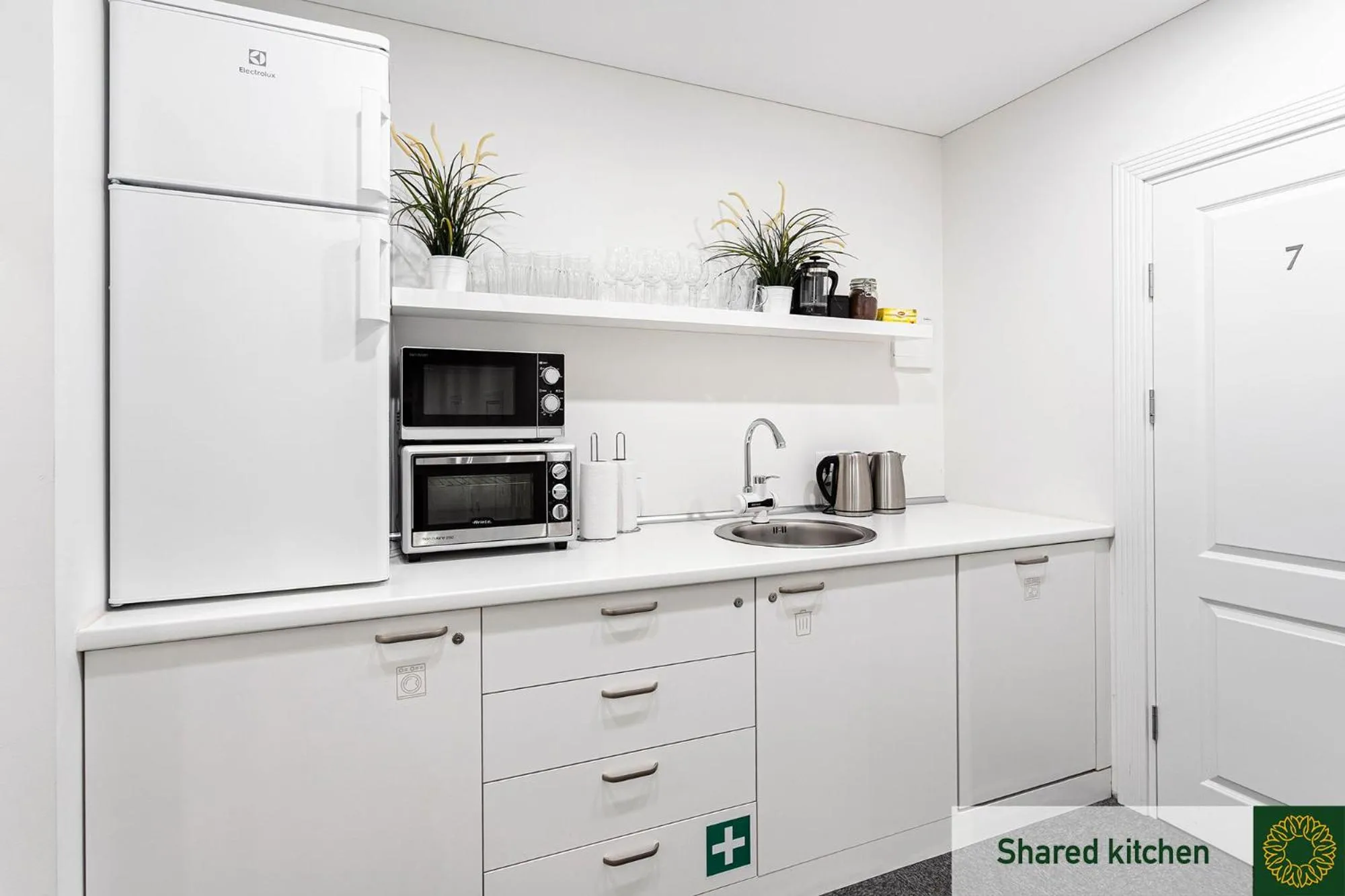 Communal kitchen in Kaunas Garden