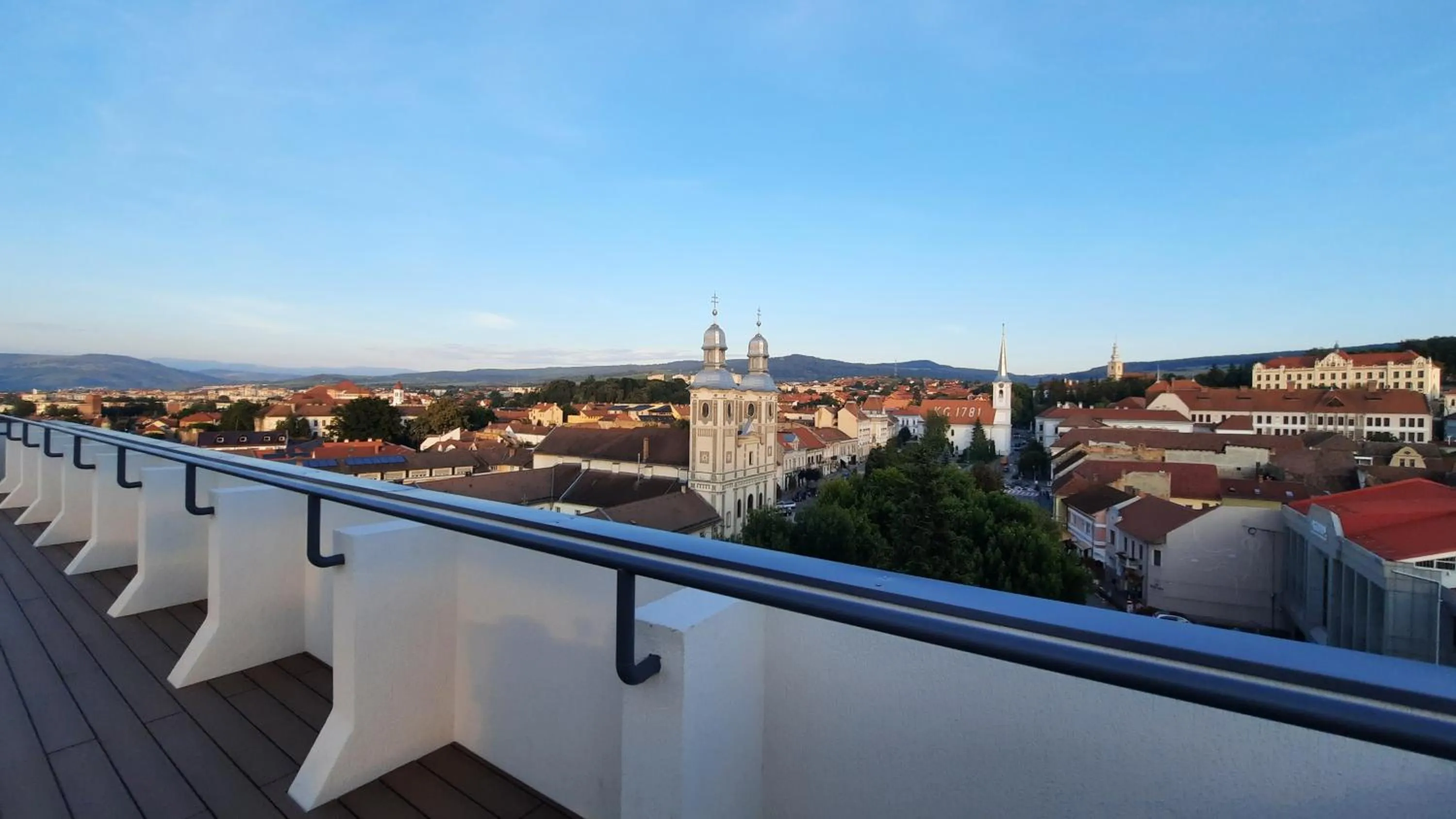 Balcony/Terrace in Hotel Küküllő - Târnava
