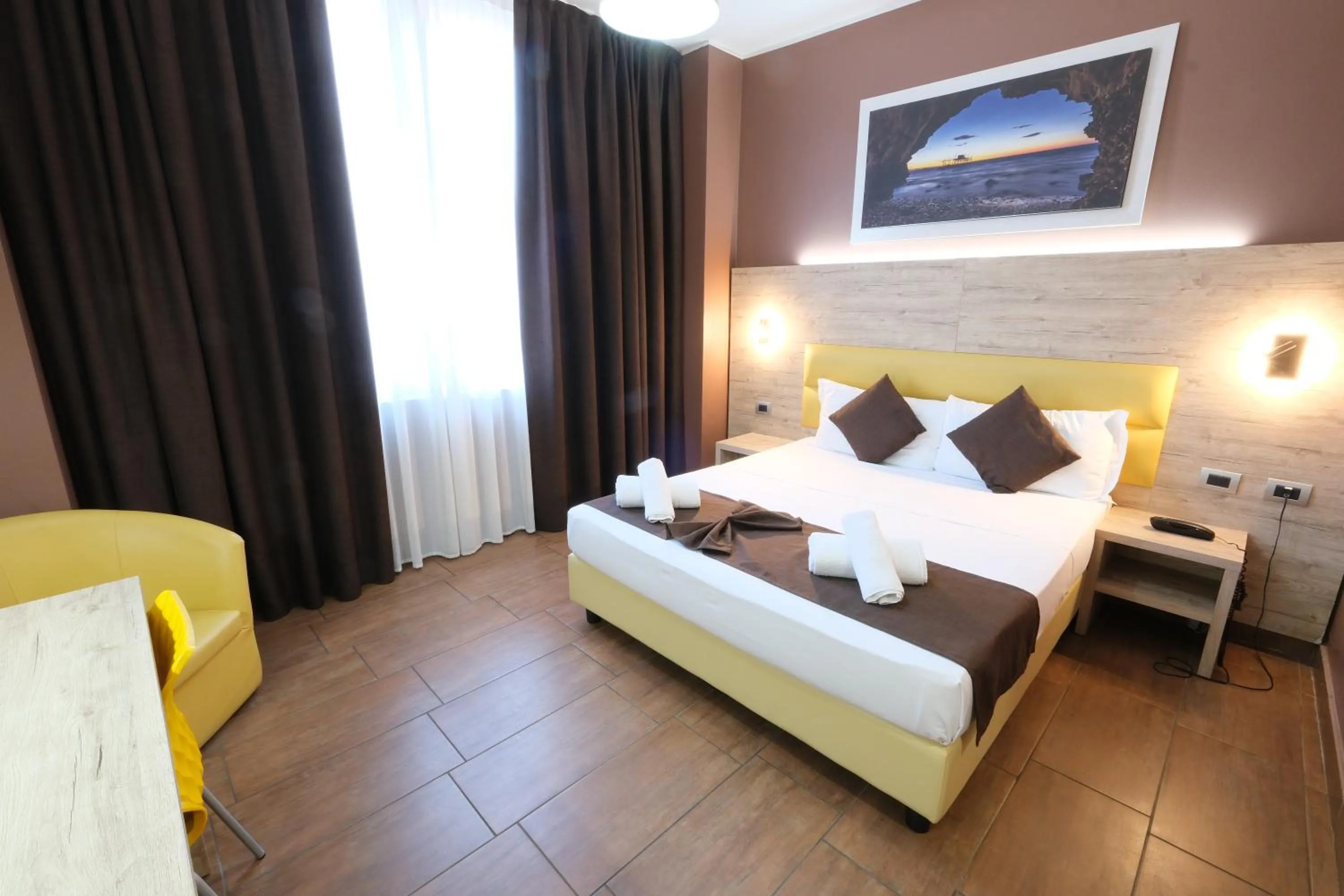 Bedroom, Bed in Hotel Giacosa