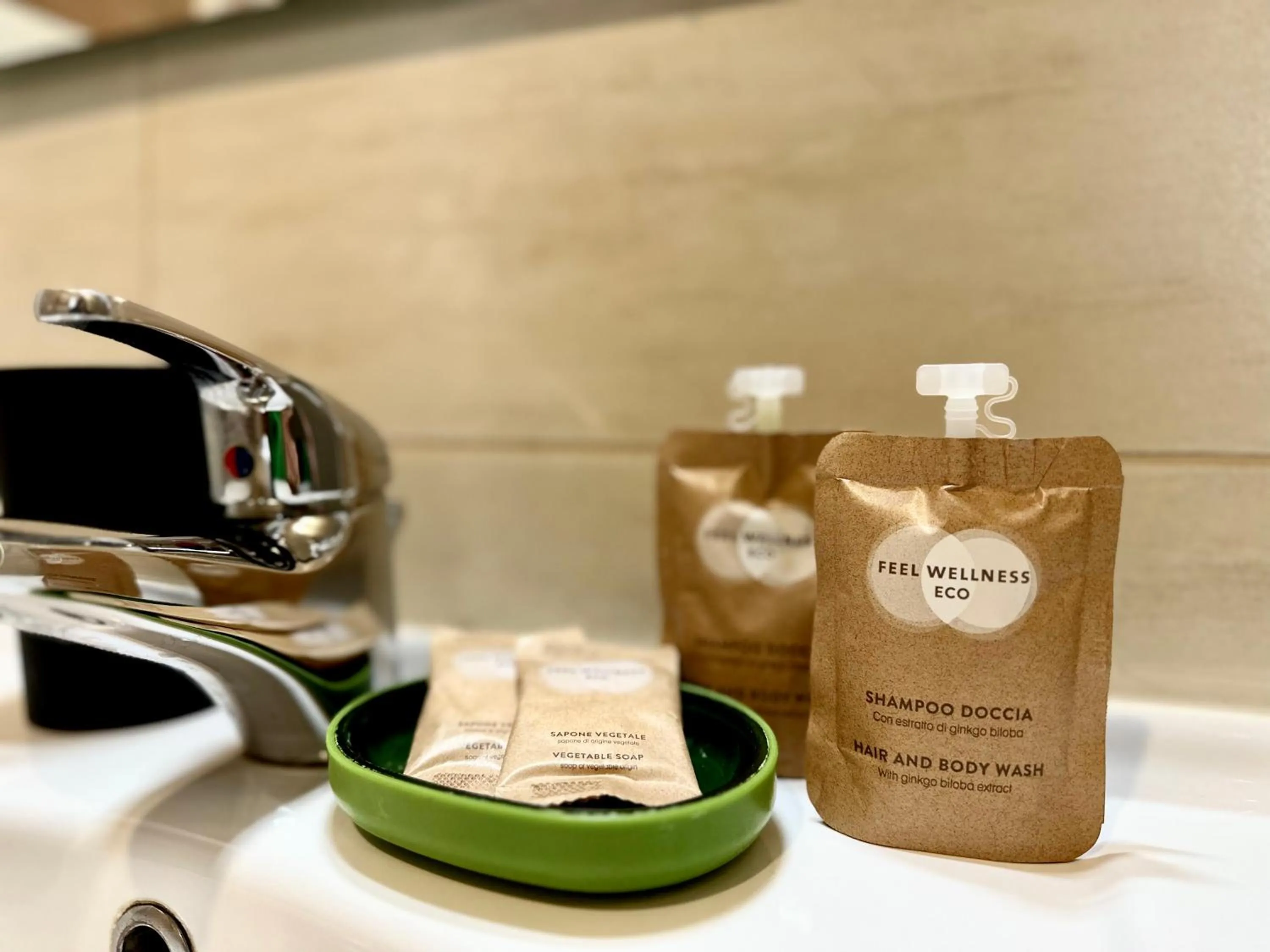 Bathroom in Hotel Giacosa