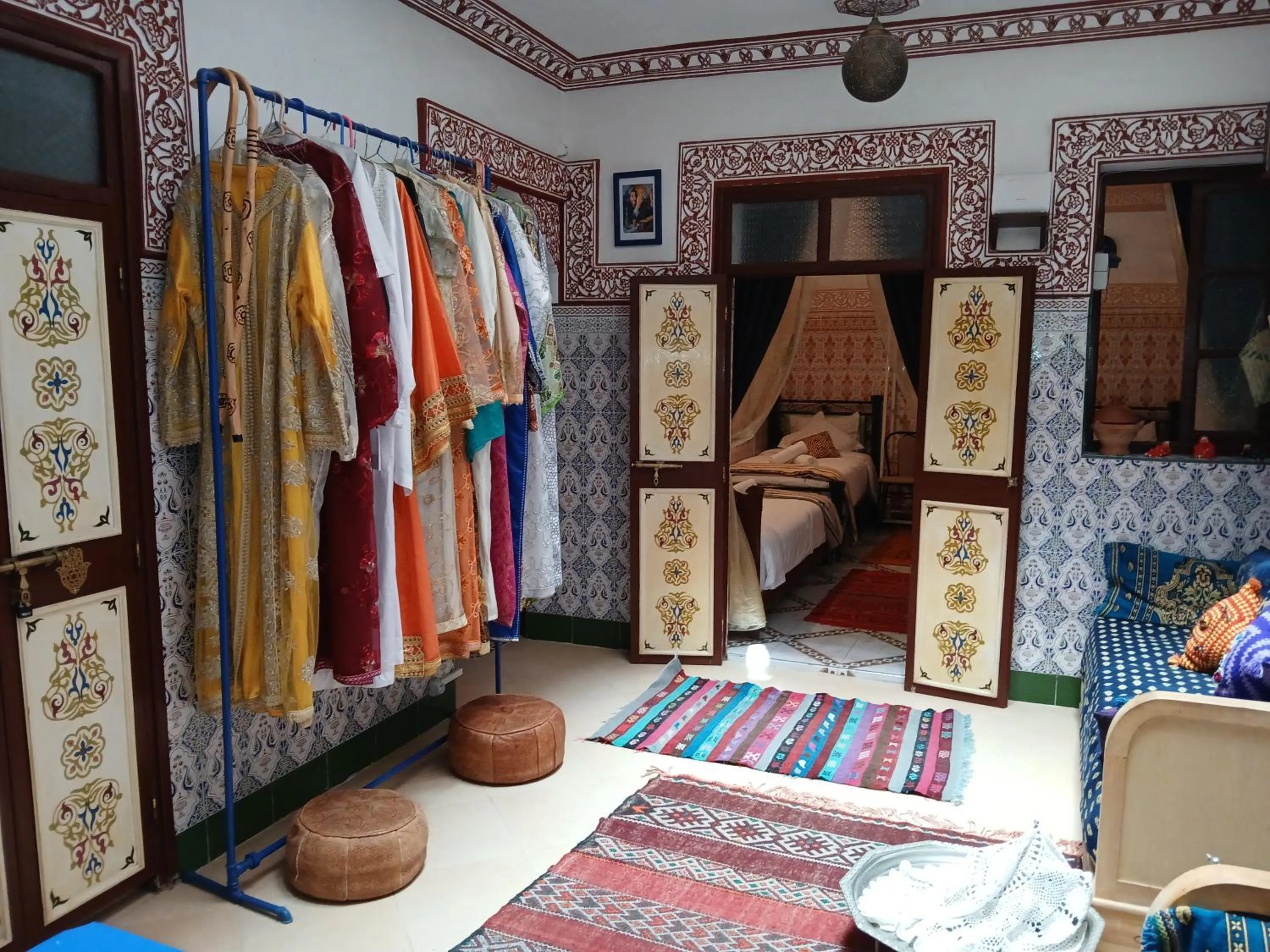 Patio, Bed in Dar Margot Marrakech