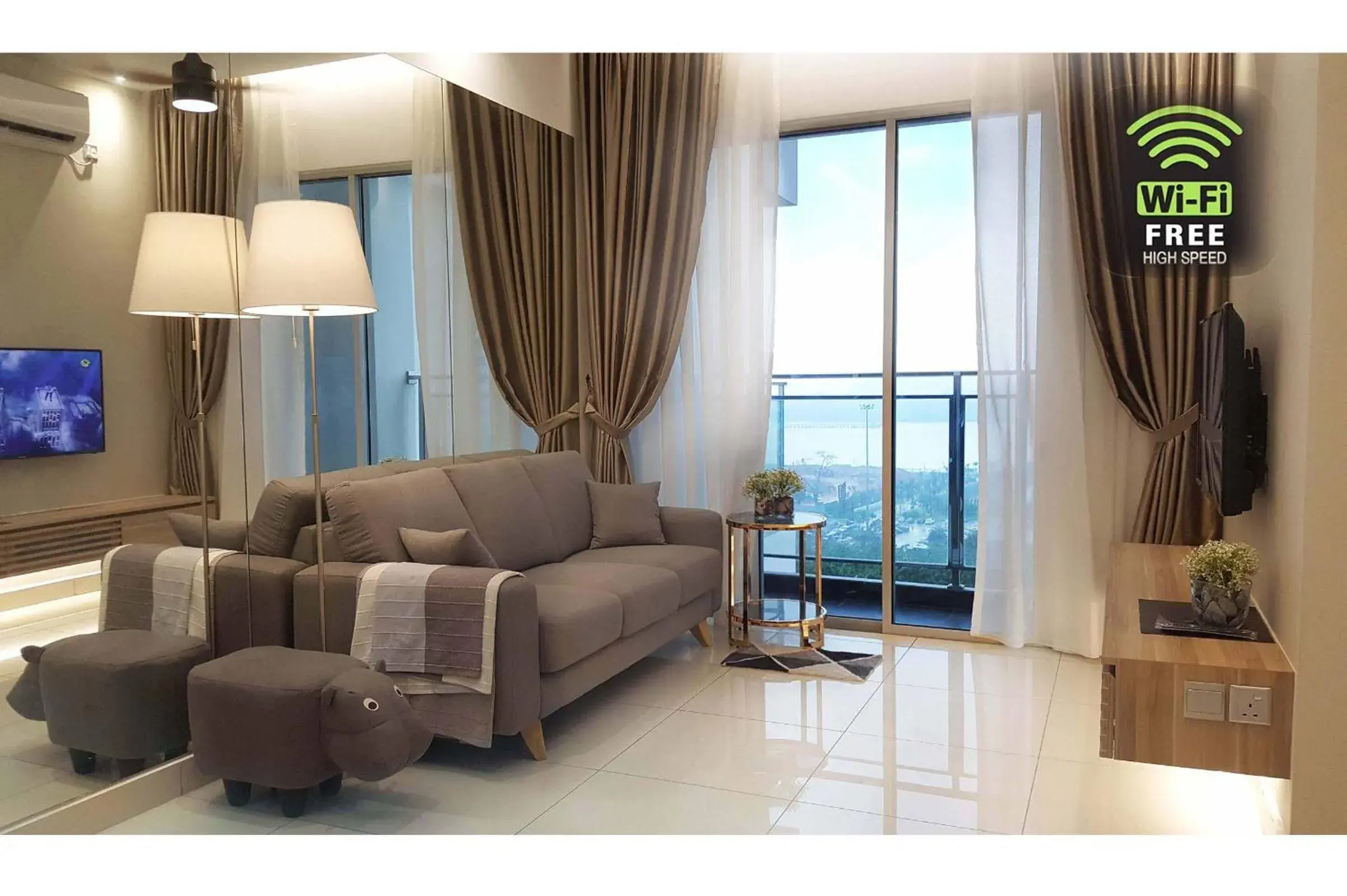 Living room in Hotel Sentral Johor Bahru Living room in Hotel Sentral Johor Bahru