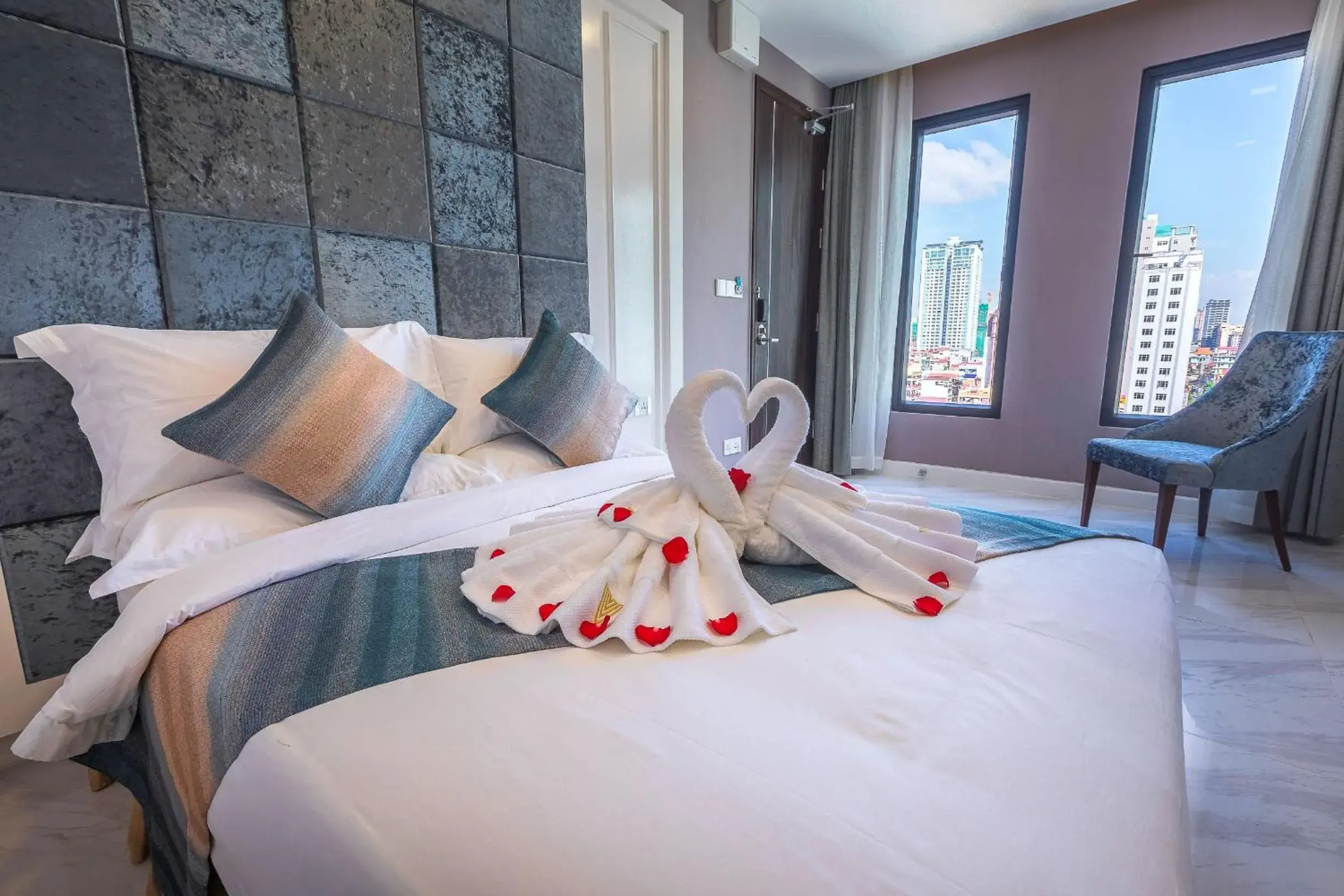 View (from property/room), Bed in V Boutique Hotel View (from property/room), Bed in V Boutique Hotel