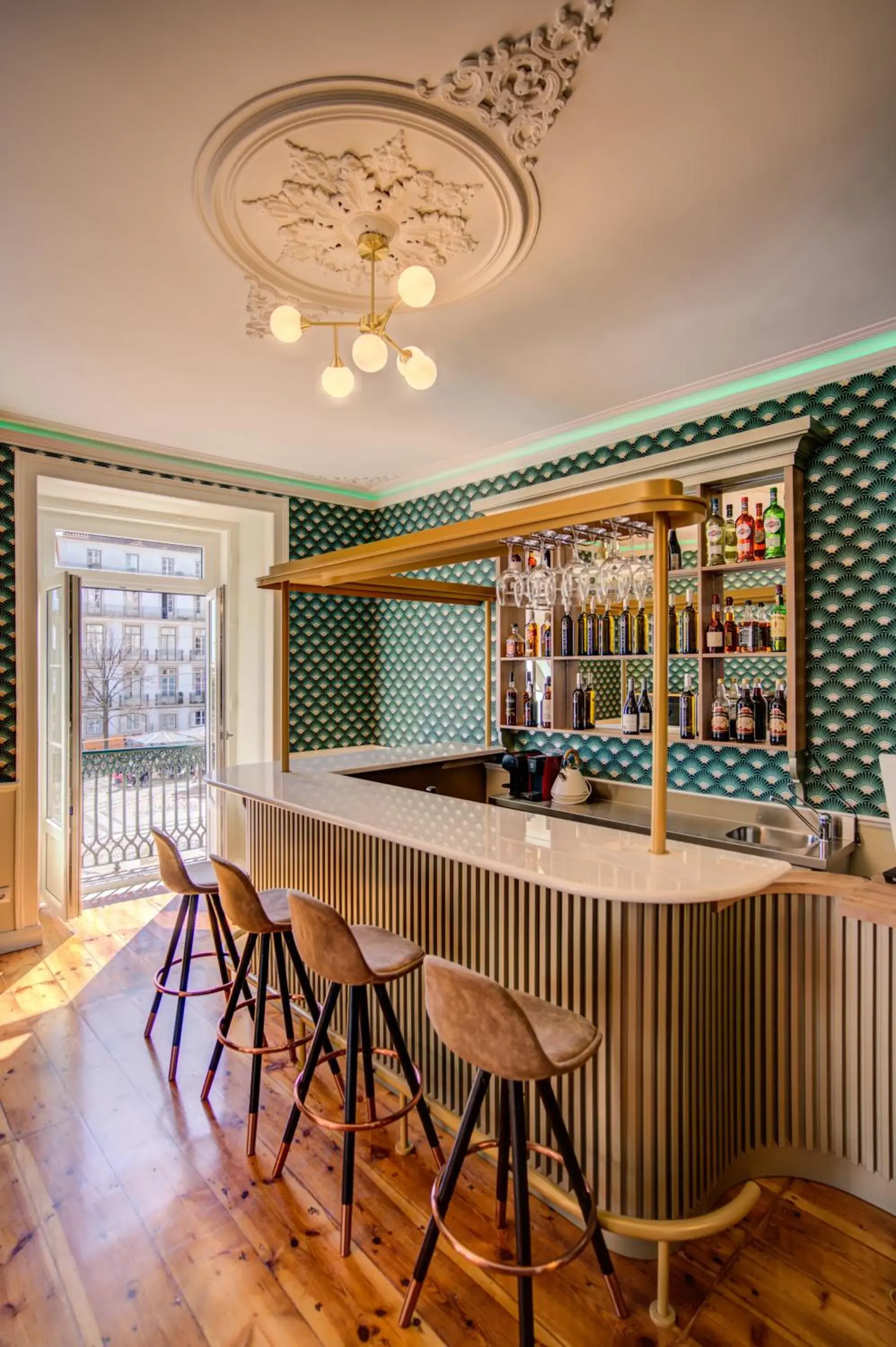 Lobby or reception in Solar dos Poetas Lobby or reception in Solar dos Poetas