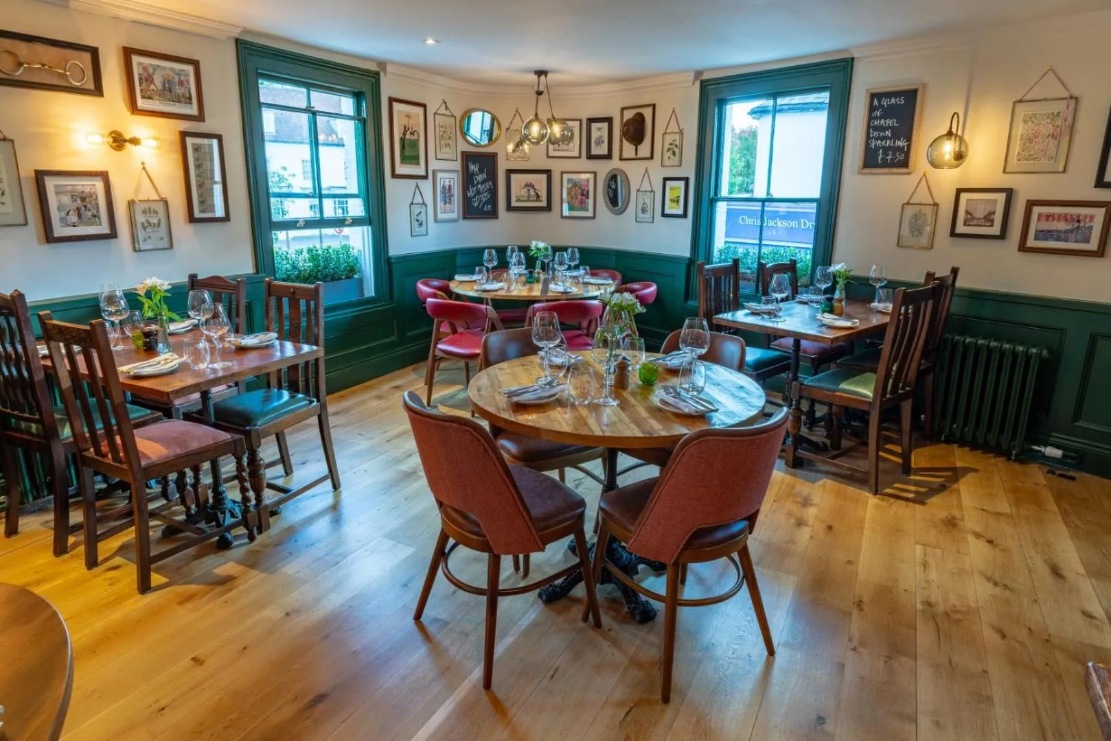 Seating area in Albert Arms