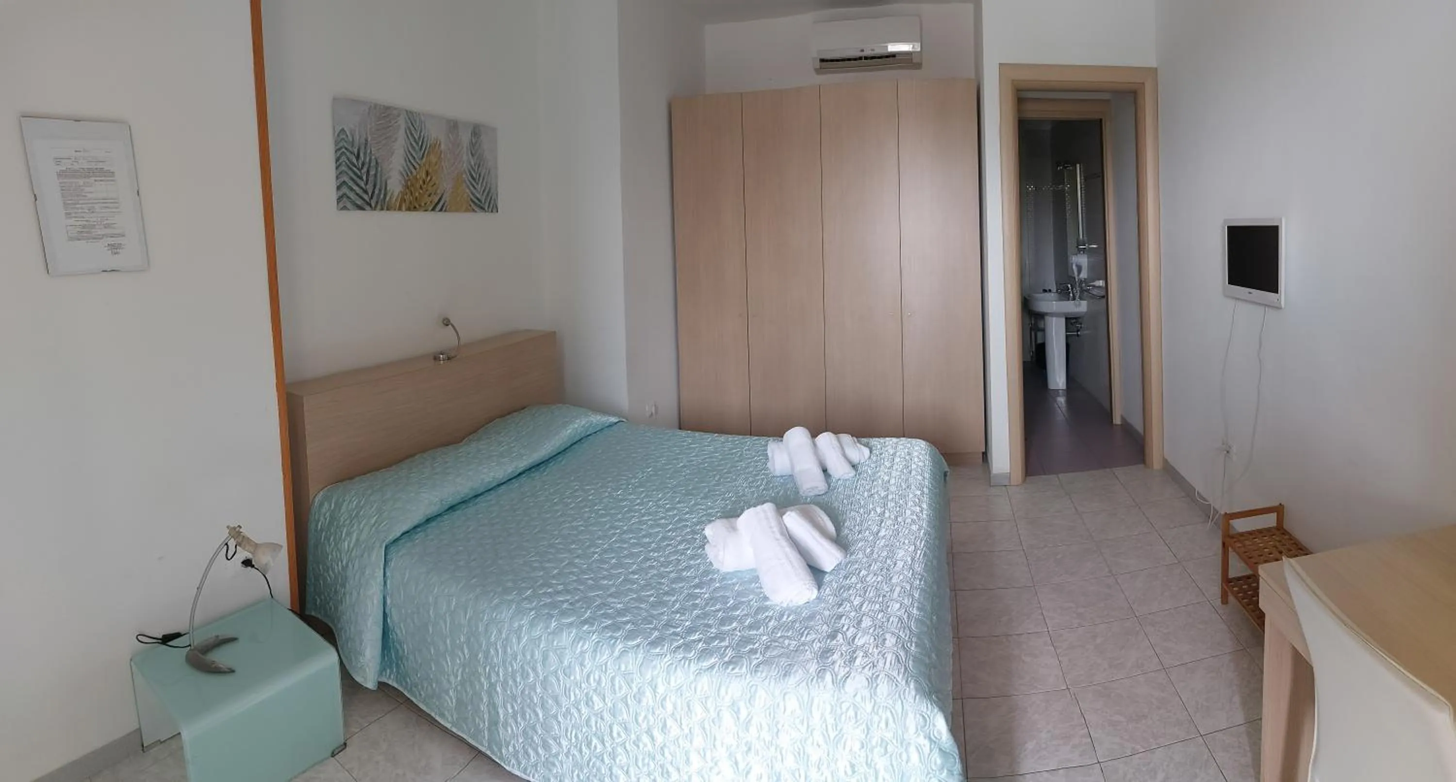 Bed in Hotel Blue Sky - San Foca