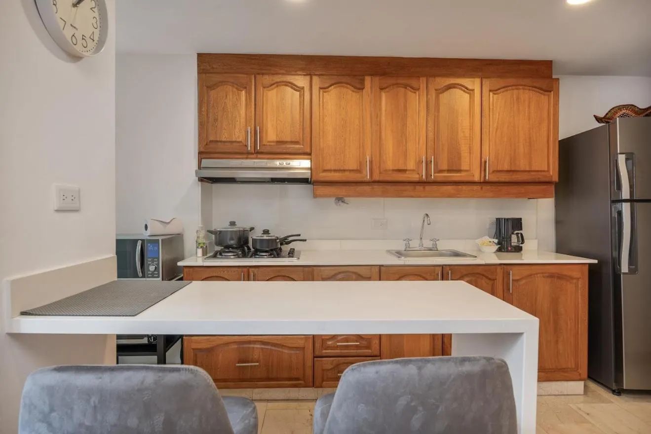 Kitchen or kitchenette in Alcazar de Oviedo by EE Hoteles