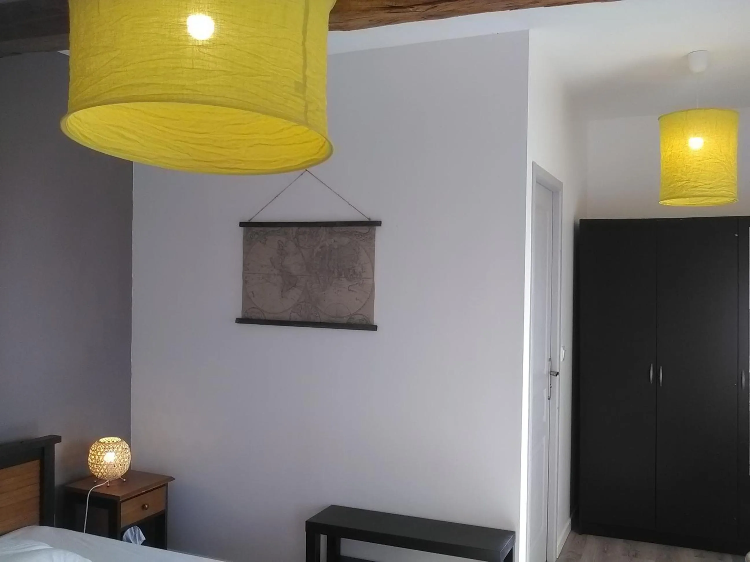 Bedroom, Bed in A deux pas du Rheby